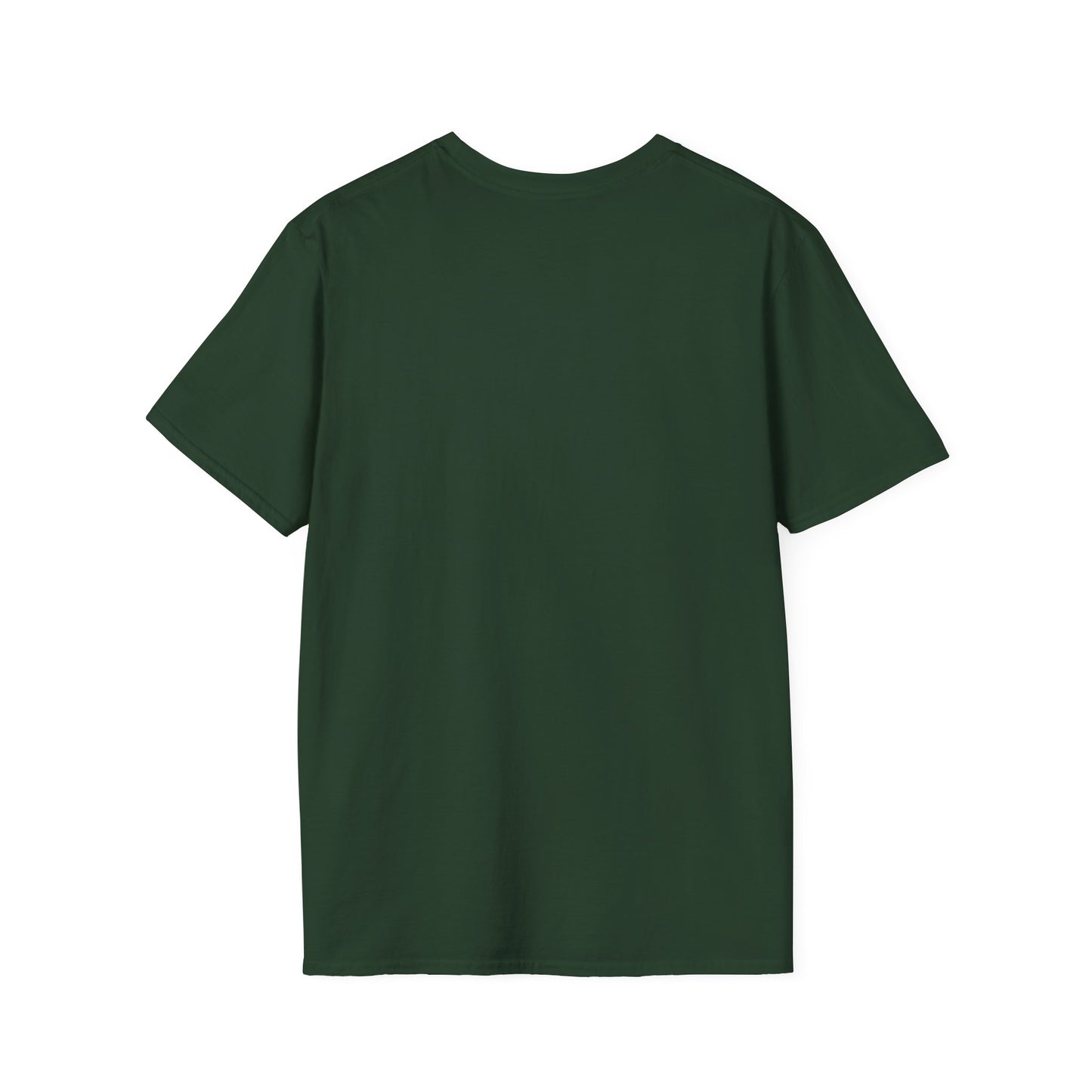 Crowd At Concert Cheering With American Flag And Fireworks Softstyle T-Shirt