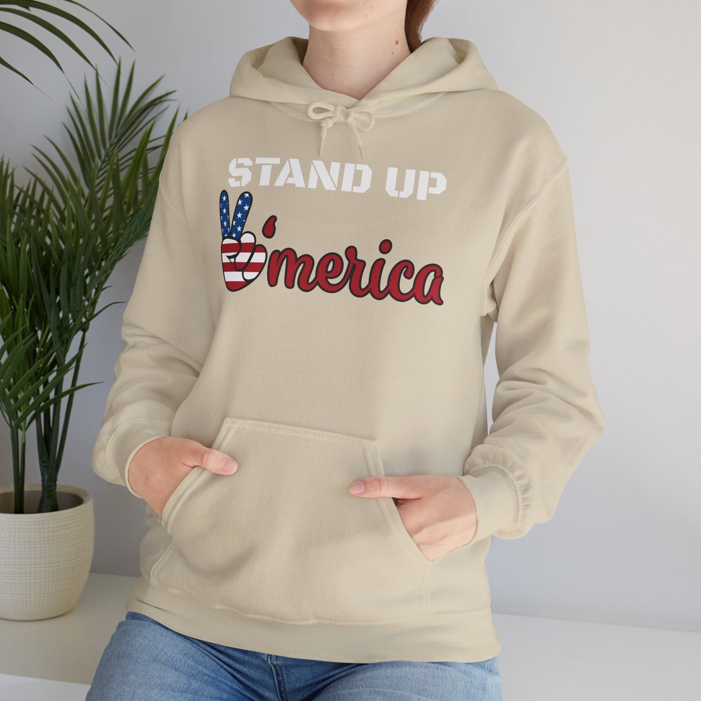 Stand Up America With Attitude Hooded Sweatshirt