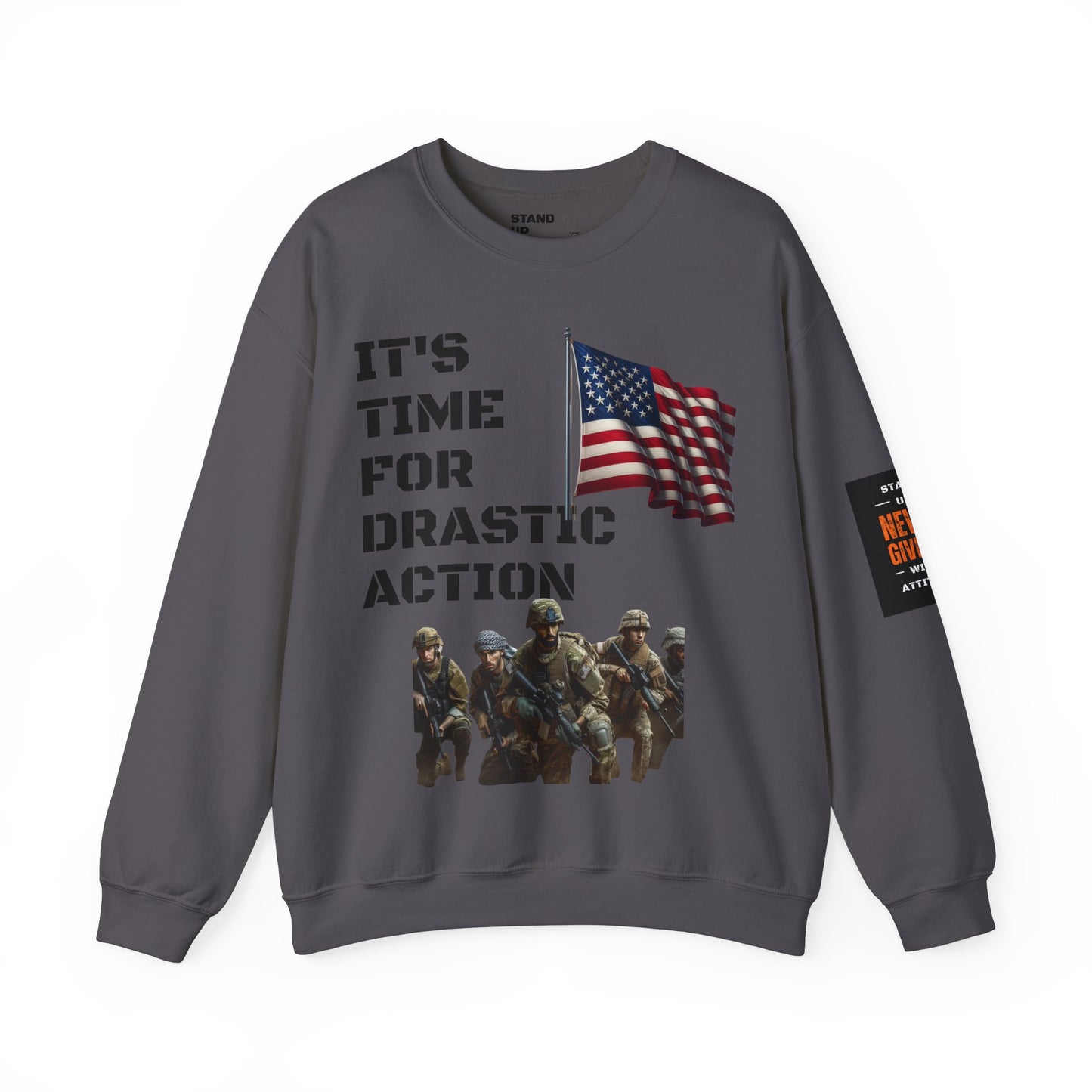 Time For Drastic Action Heavy Blend™ Crewneck Sweatshirt