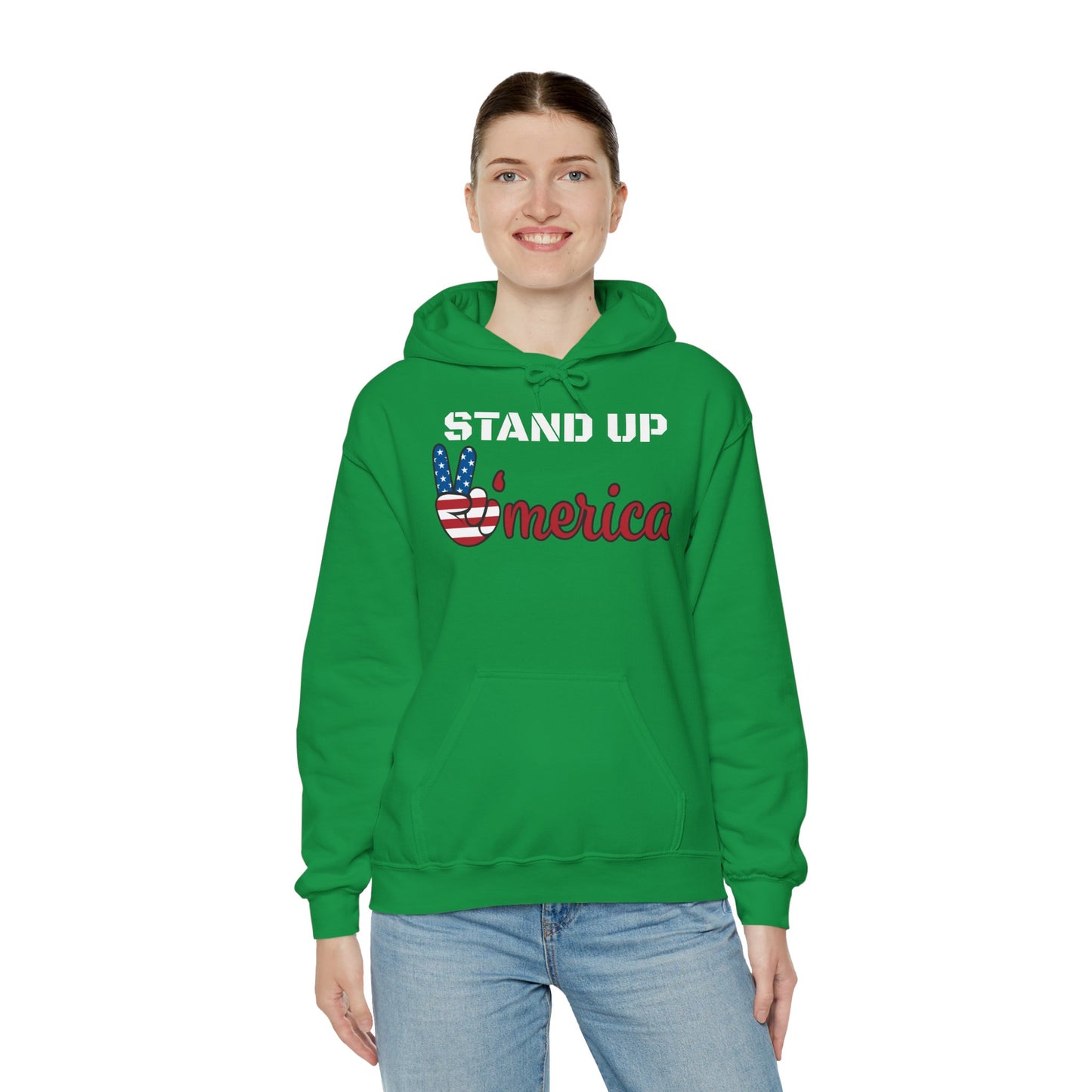 Stand Up America With Attitude Hooded Sweatshirt