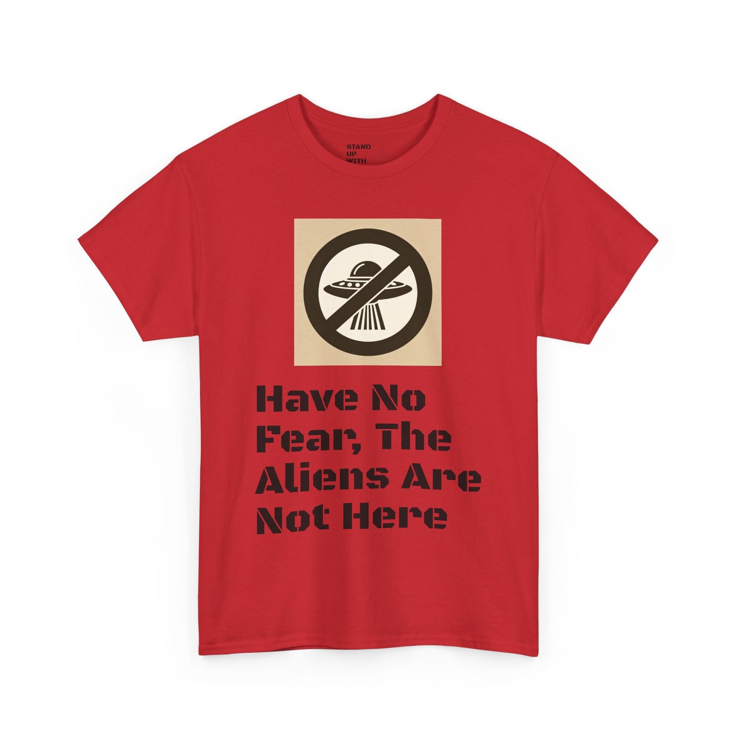 No Aliens Heavy Cotton Tee