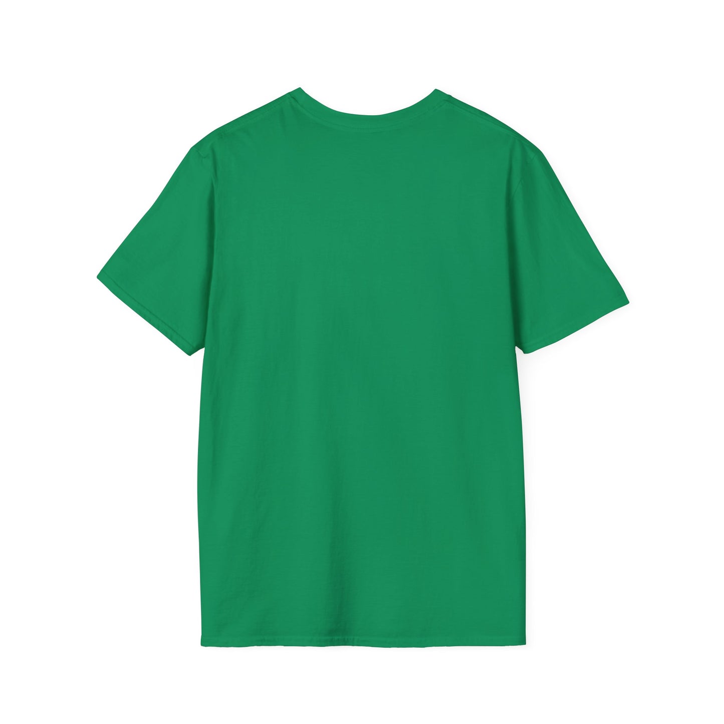 Crowd At Concert Cheering With American Flag And Fireworks Softstyle T-Shirt