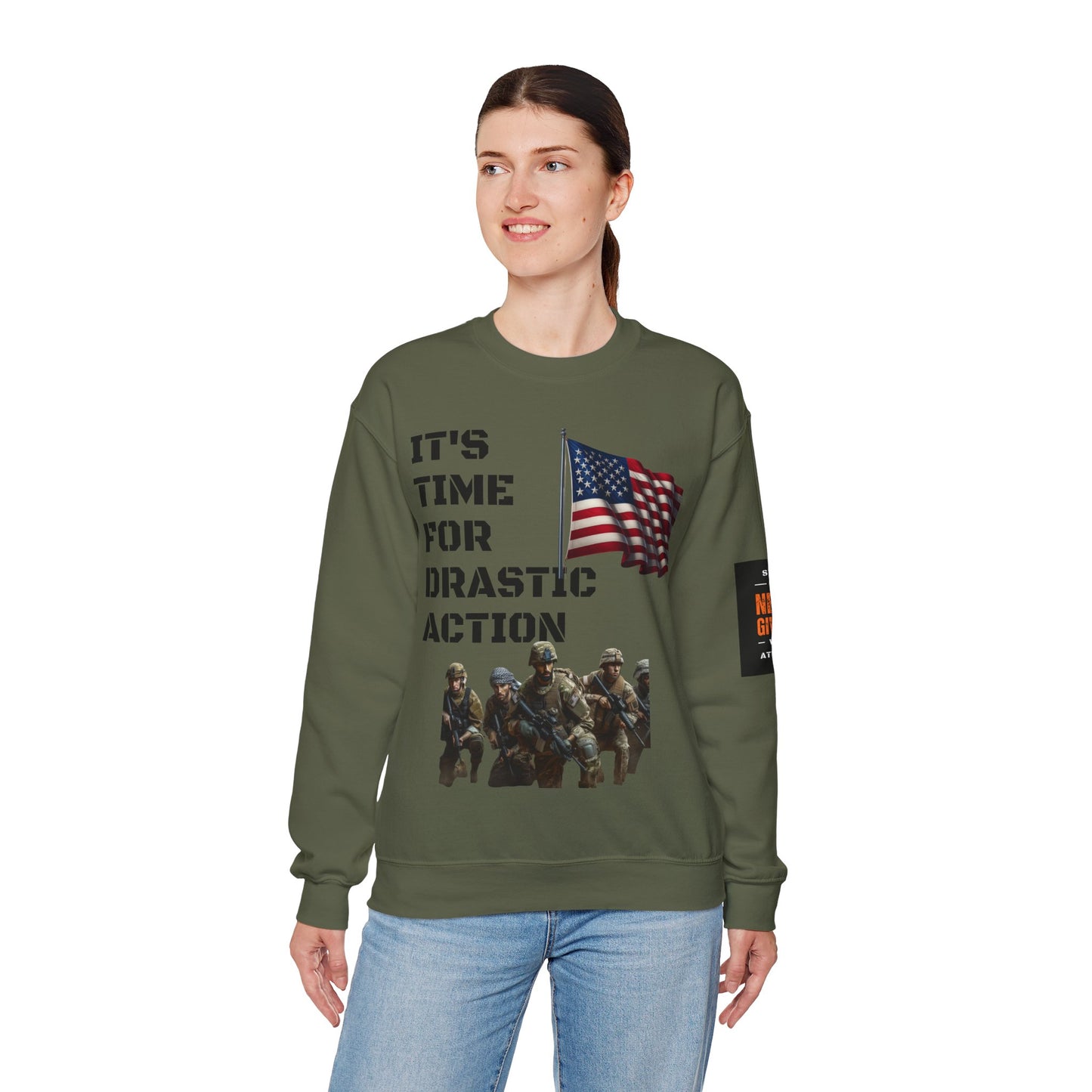 Time For Drastic Action Heavy Blend™ Crewneck Sweatshirt