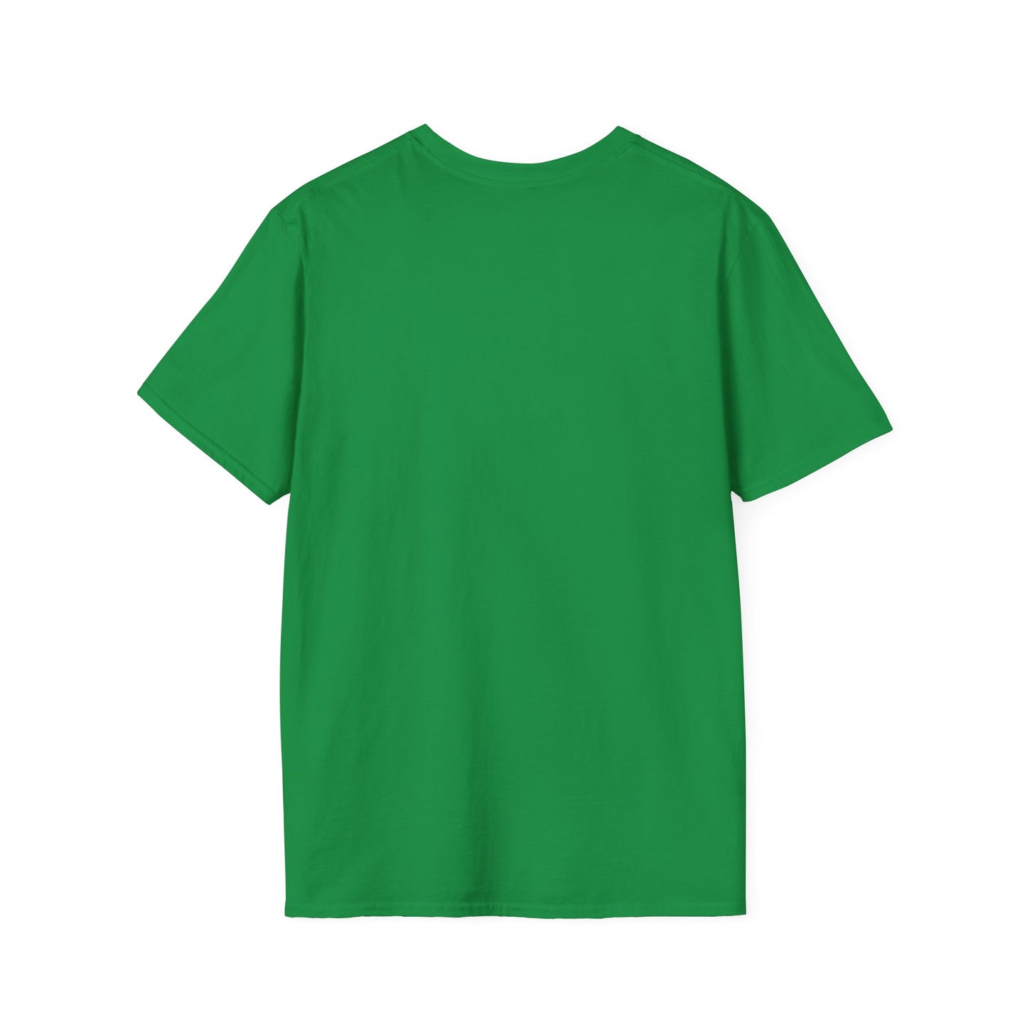Crowd At Concert Cheering With American Flag And Fireworks Softstyle T-Shirt