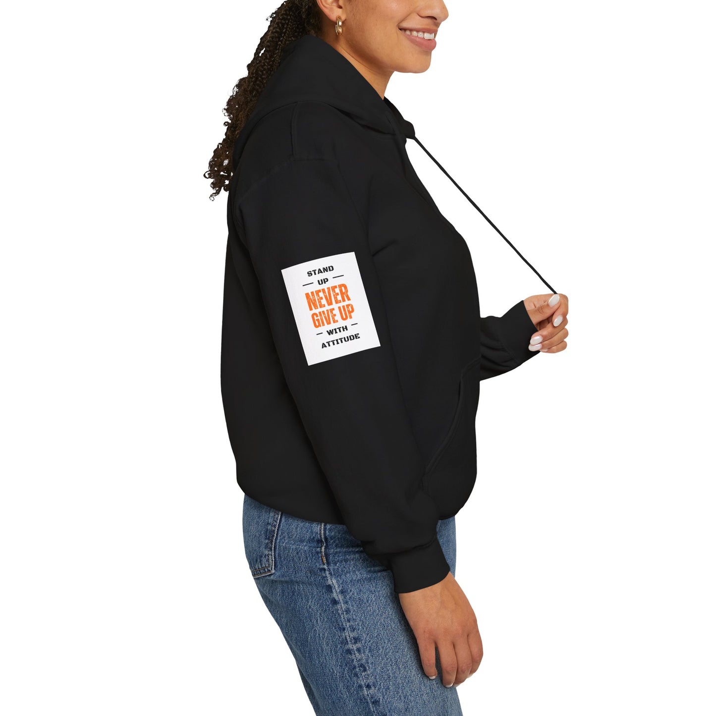 Stand Up Dual Arm Patch Heavy Blend™ Hooded Sweatshirt