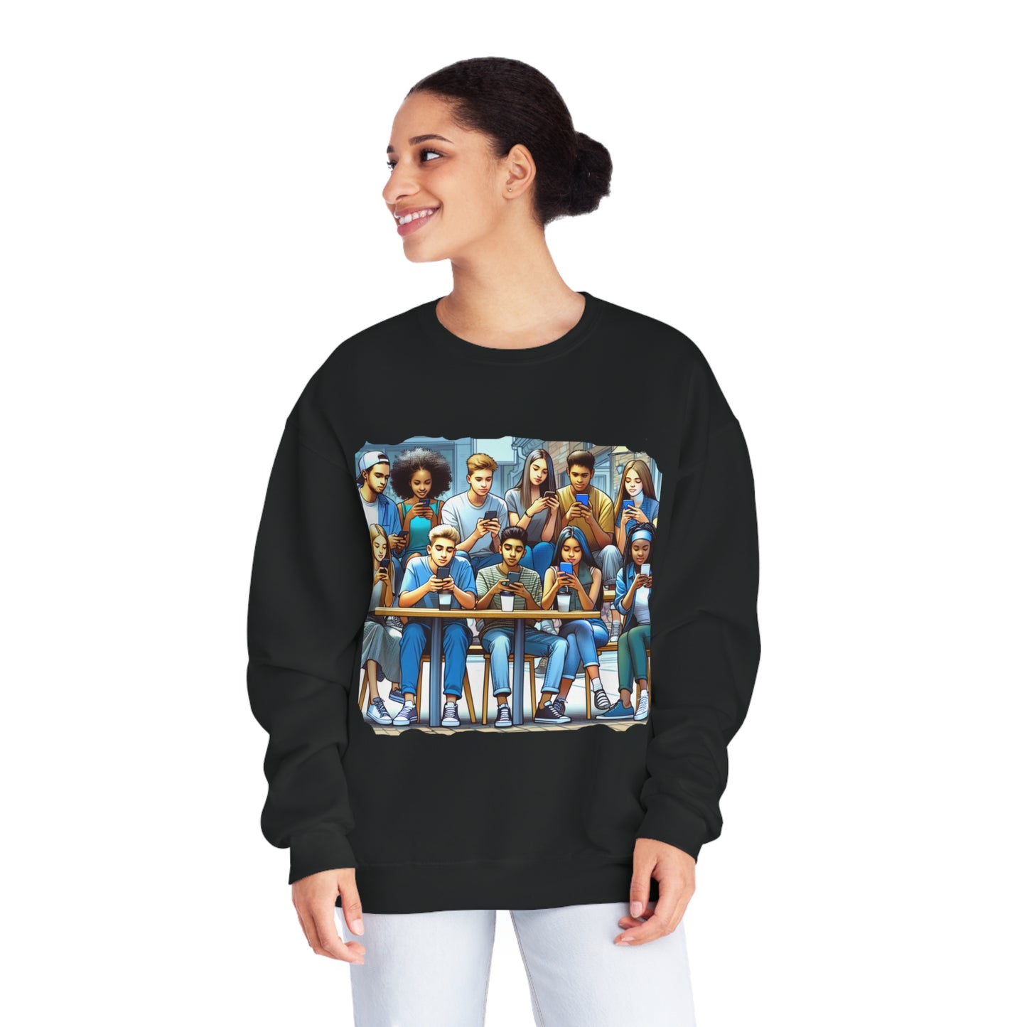 Teen Tech With Friends Crewneck Sweatshirt