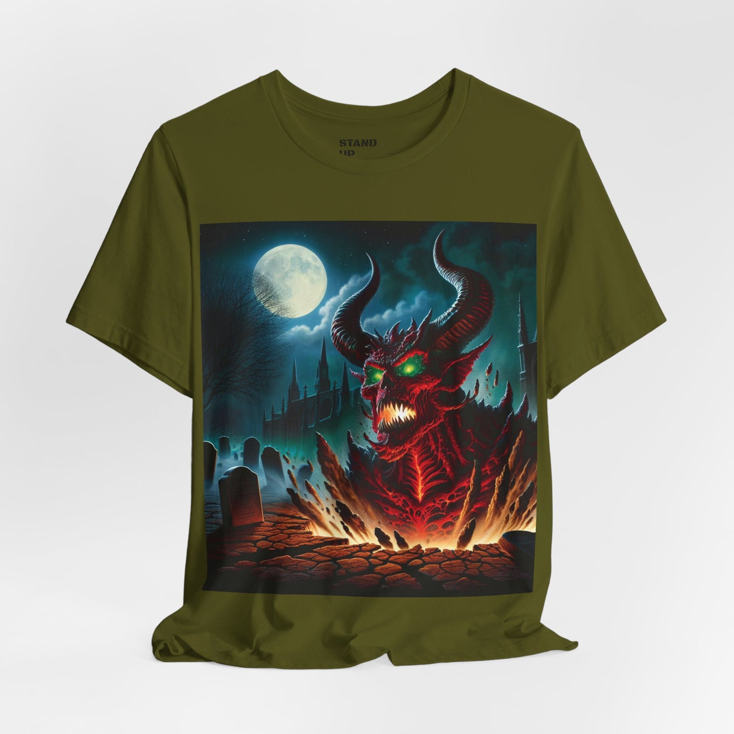 The Devil Rises Jersey Short Sleeve Tee