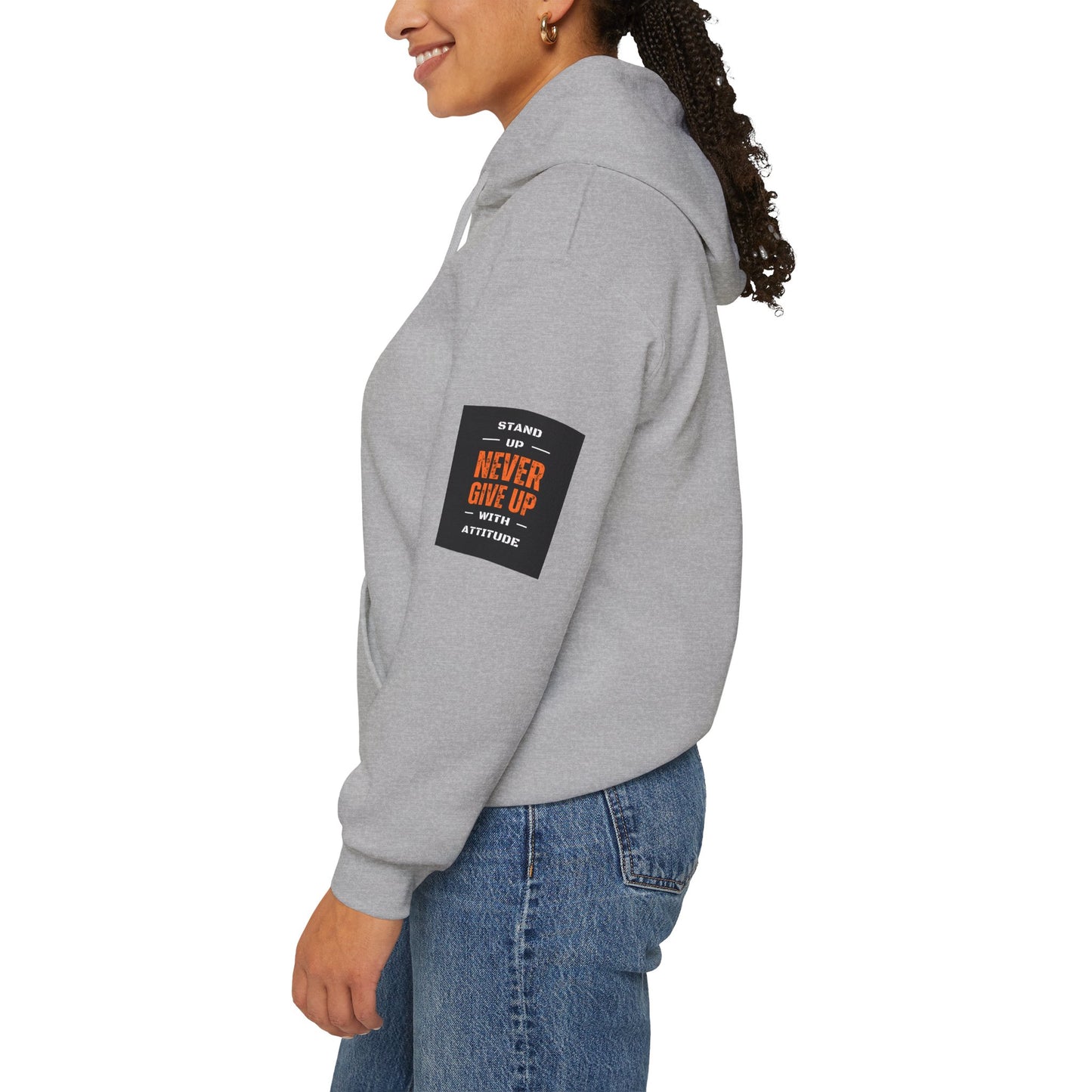 Stand Up Dual Arm Patch Heavy Blend™ Hooded Sweatshirt