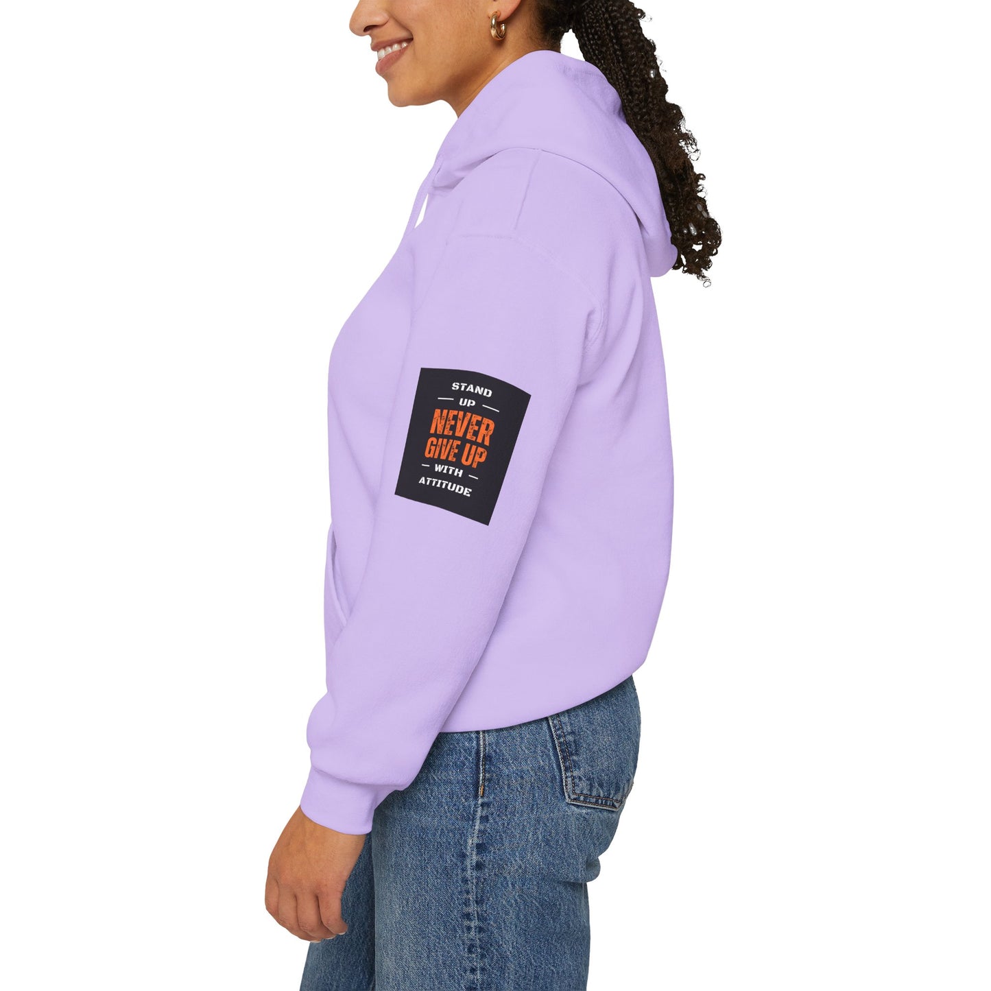 Stand Up Dual Arm Patch Heavy Blend™ Hooded Sweatshirt