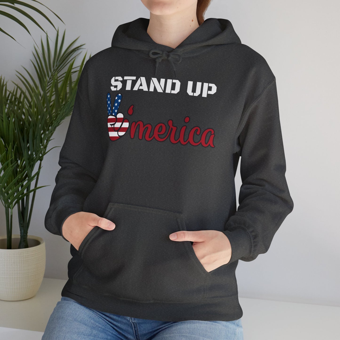 Stand Up America With Attitude Hooded Sweatshirt