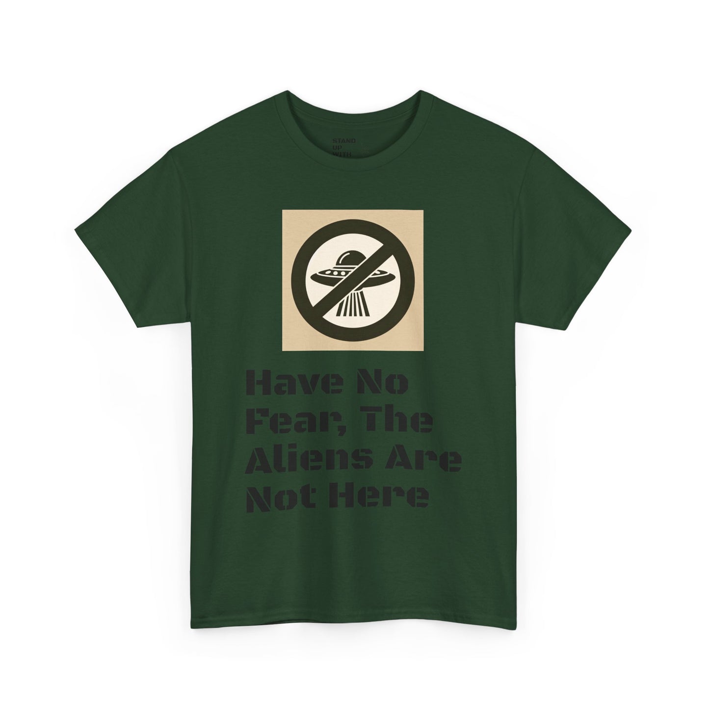 No Aliens Heavy Cotton Tee