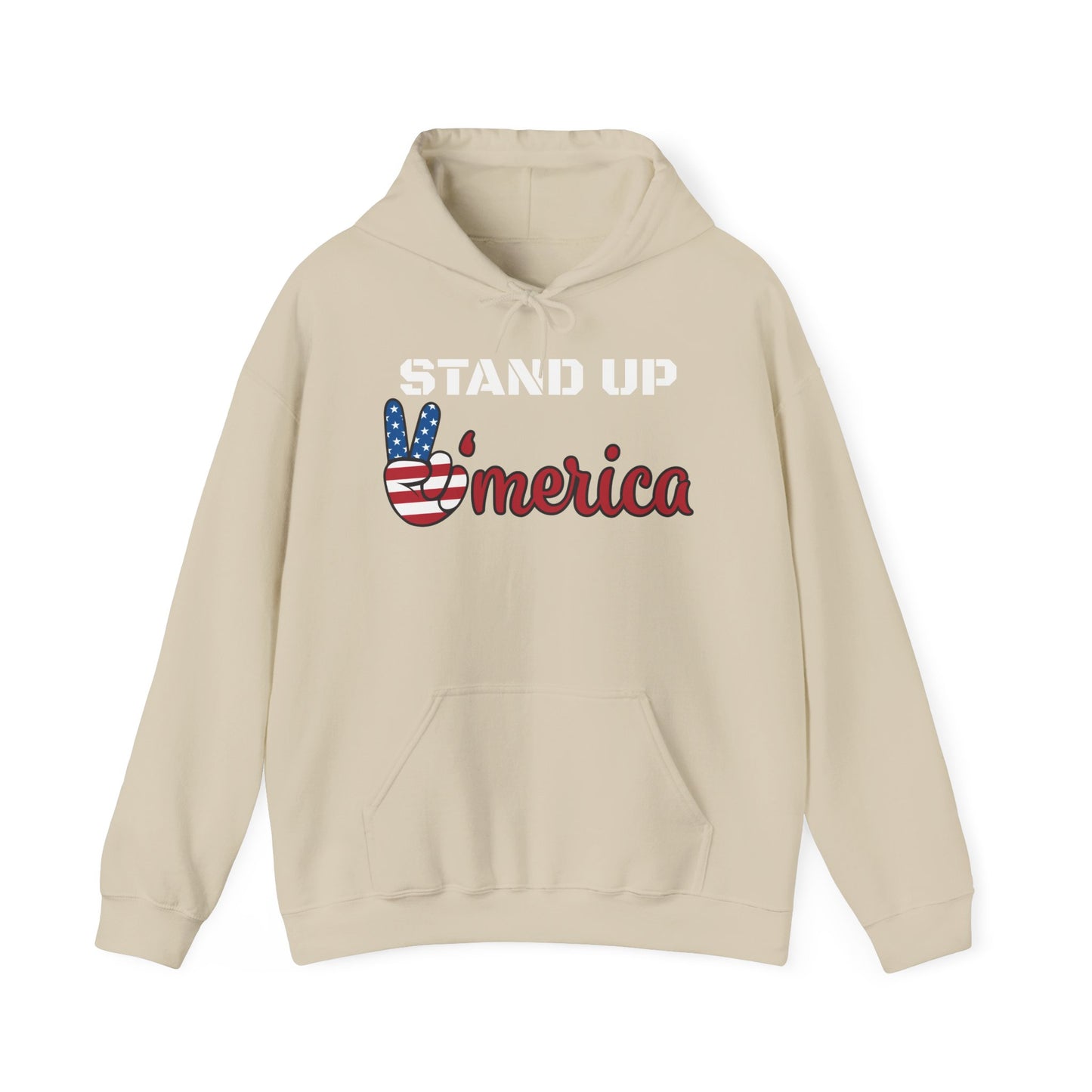 Stand Up America With Attitude Hooded Sweatshirt