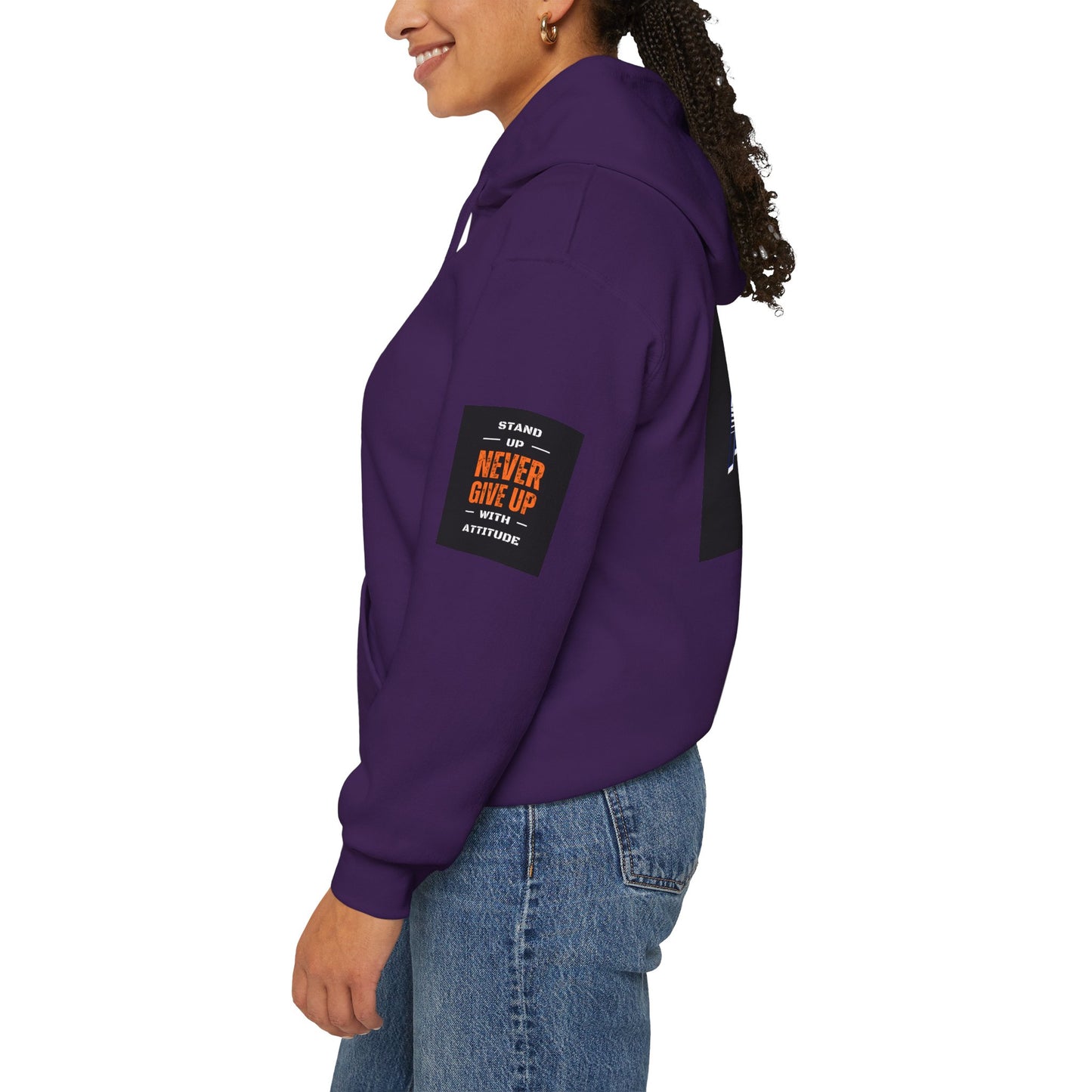 Red White Blue Stars Protect The USA Heavy Blend™ Hooded Sweatshirt