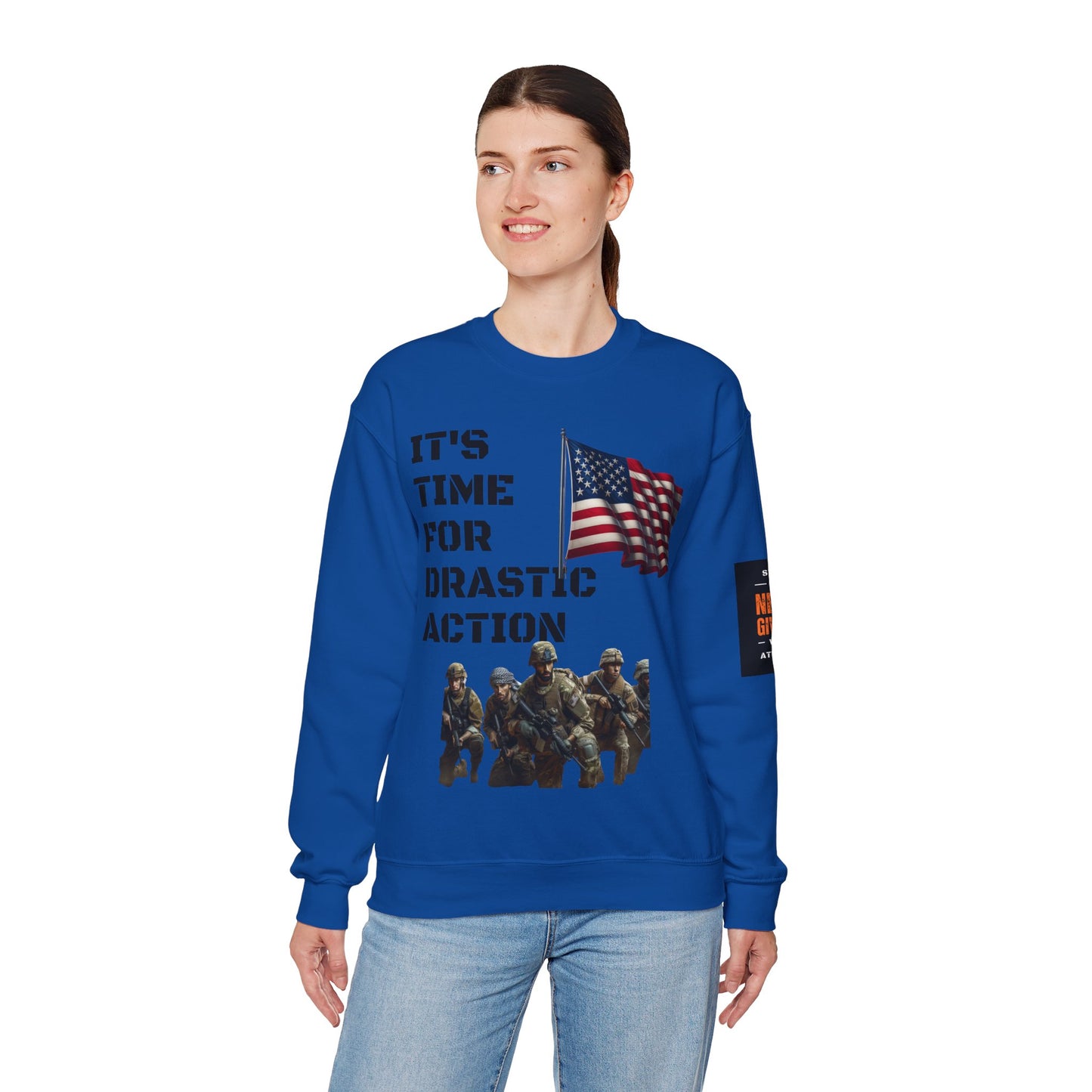 Time For Drastic Action Heavy Blend™ Crewneck Sweatshirt