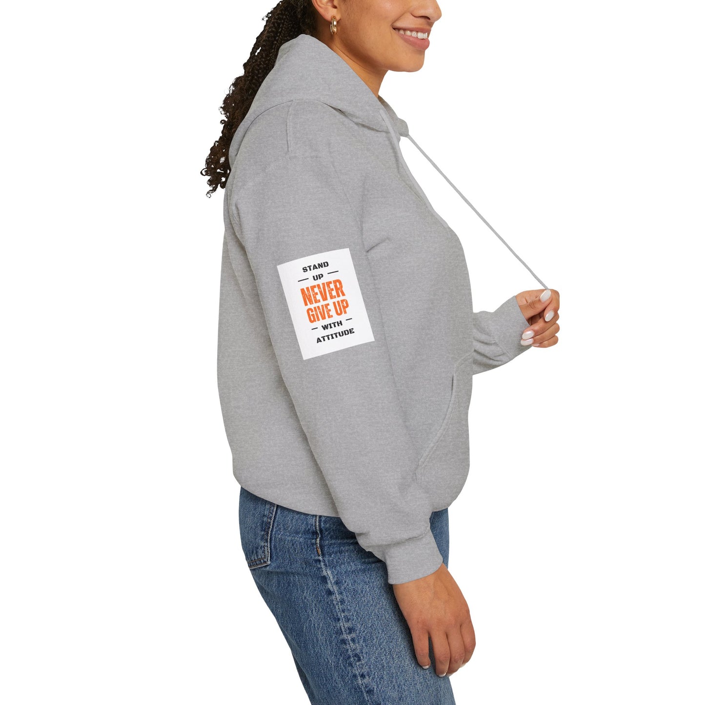 Stand Up Dual Arm Patch Heavy Blend™ Hooded Sweatshirt