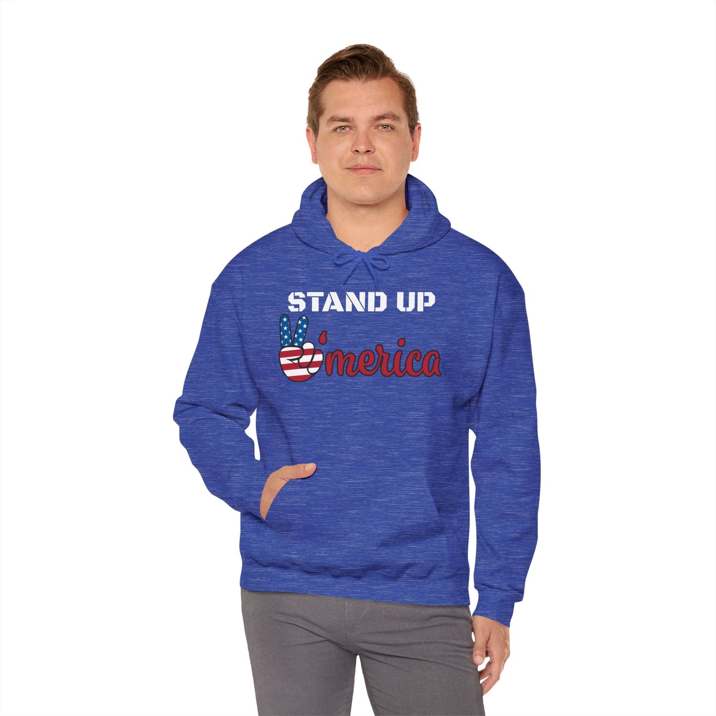 Stand Up America With Attitude Hooded Sweatshirt