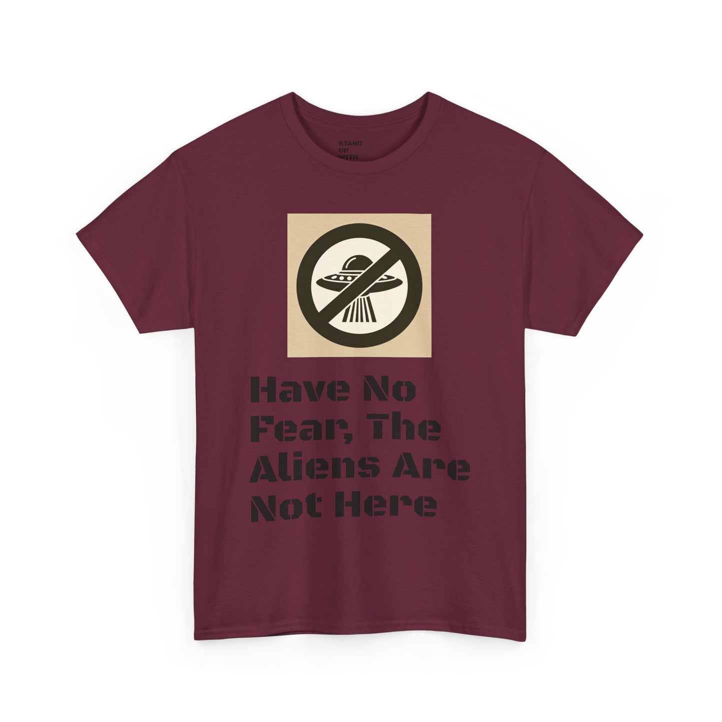No Aliens Heavy Cotton Tee