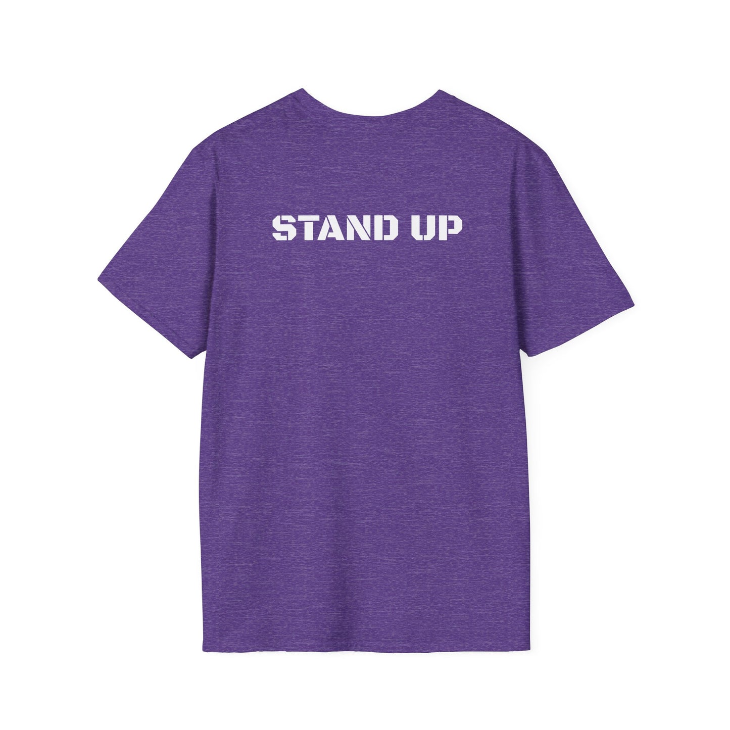 Stand Up With Liberty Justice Attitude in Green Softstyle T-Shirt