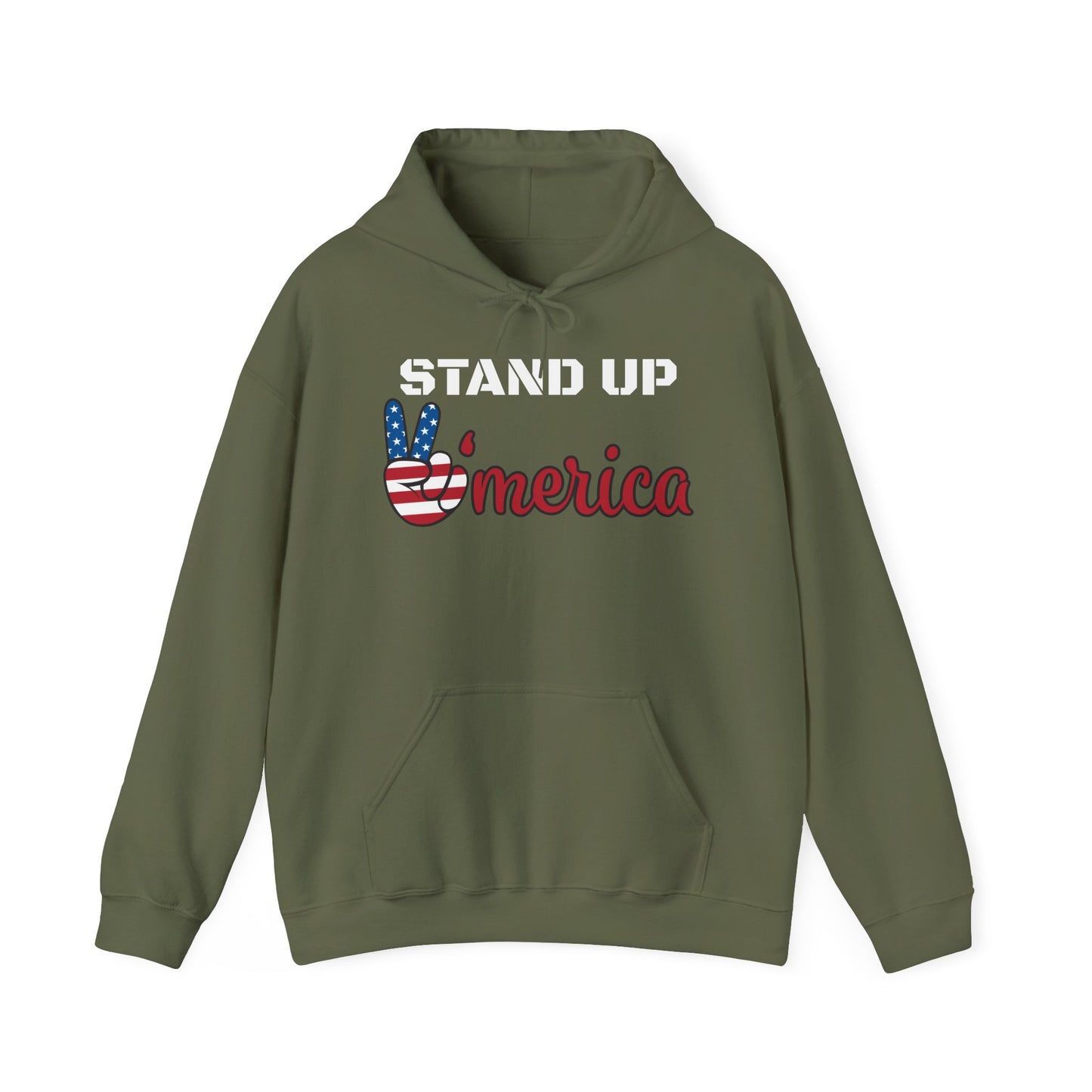Stand Up America With Attitude Hooded Sweatshirt