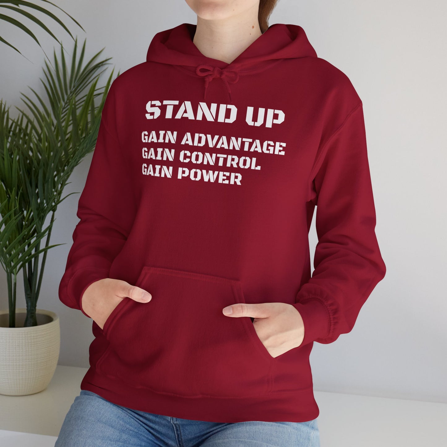 Stand Up Gain Advantage Control Power Hooded Sweatshirt