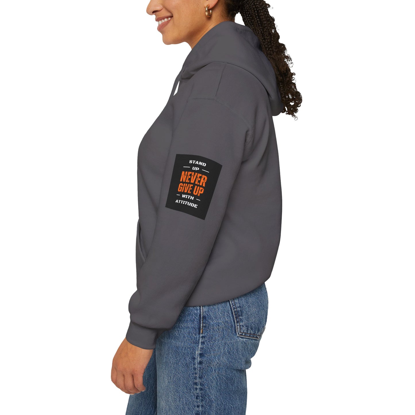 Stand Up Dual Arm Patch Heavy Blend™ Hooded Sweatshirt