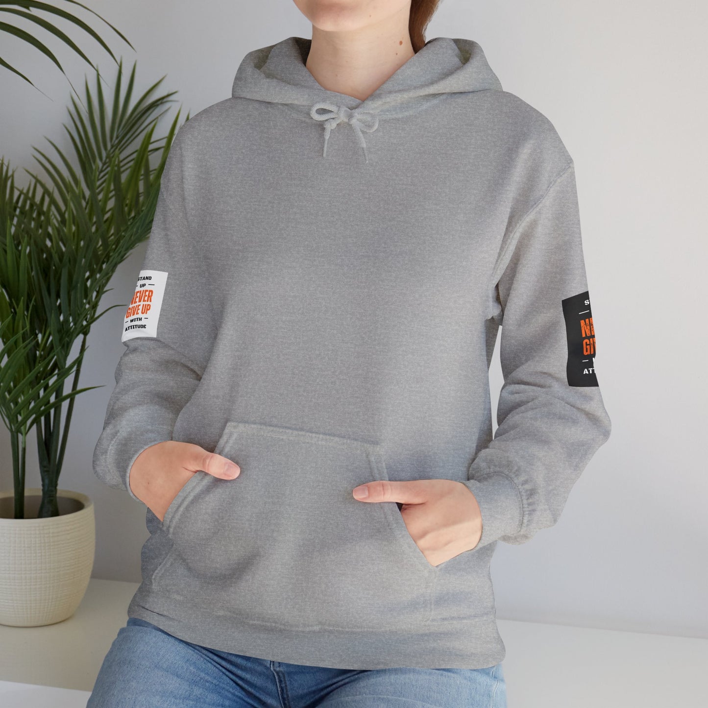 Stand Up Dual Arm Patch Heavy Blend™ Hooded Sweatshirt