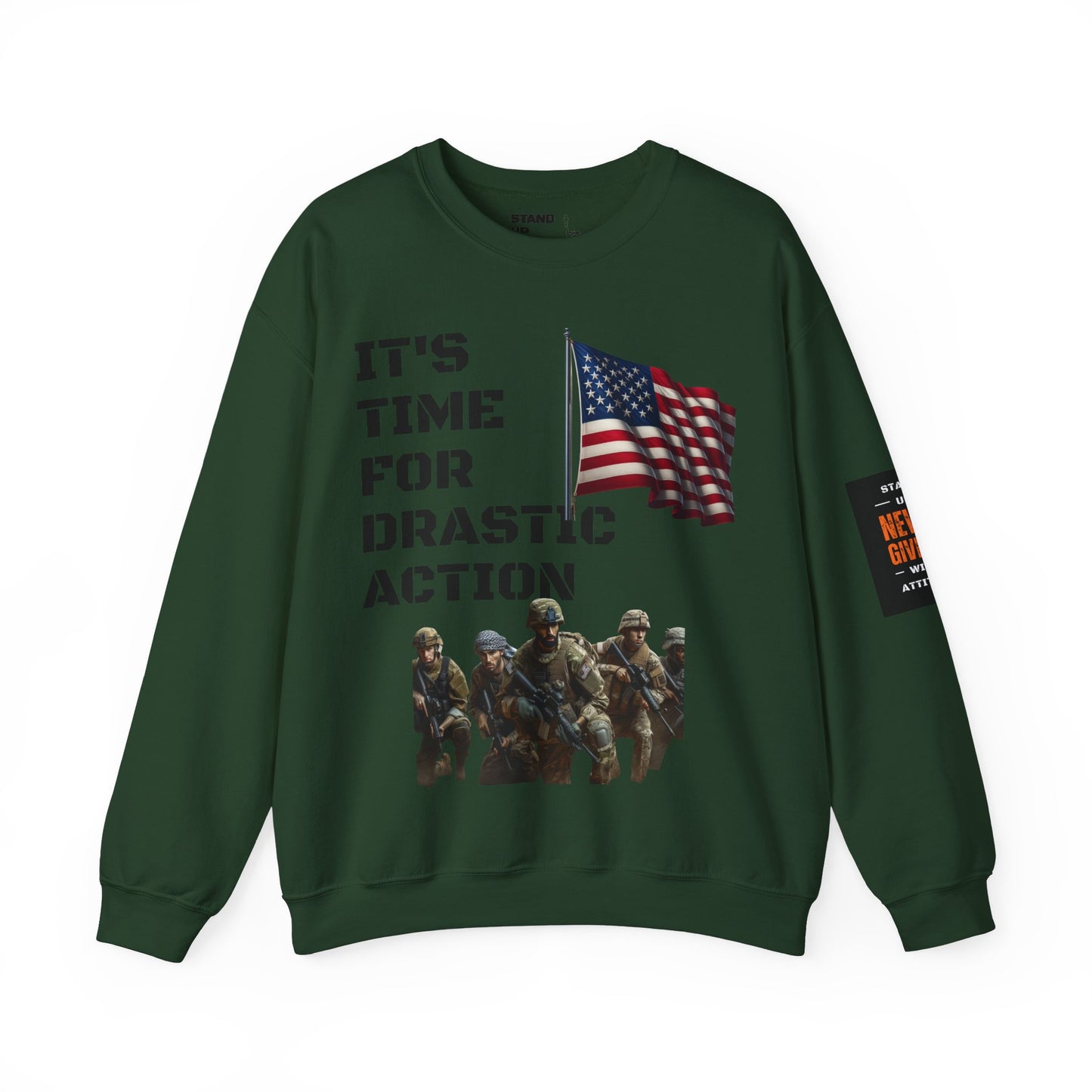 Time For Drastic Action Heavy Blend™ Crewneck Sweatshirt