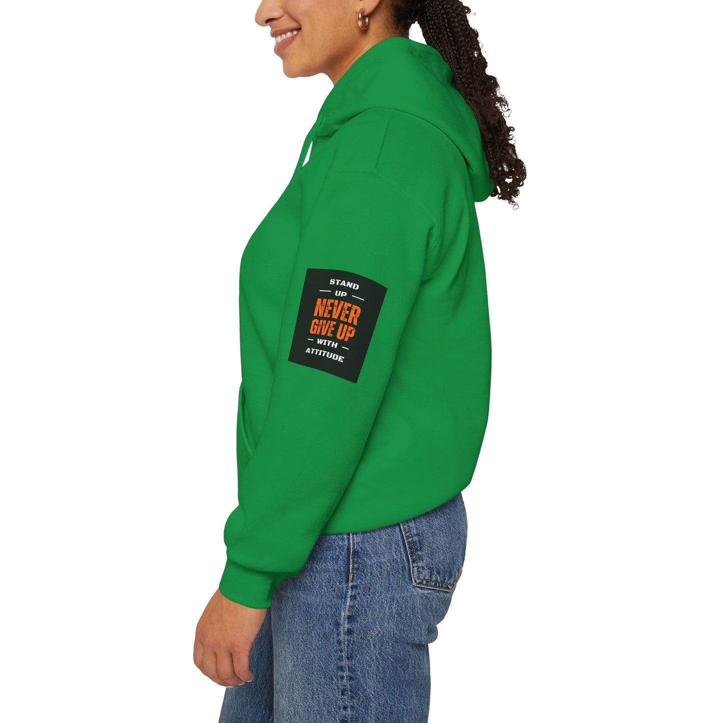 Stand Up Dual Arm Patch Heavy Blend™ Hooded Sweatshirt