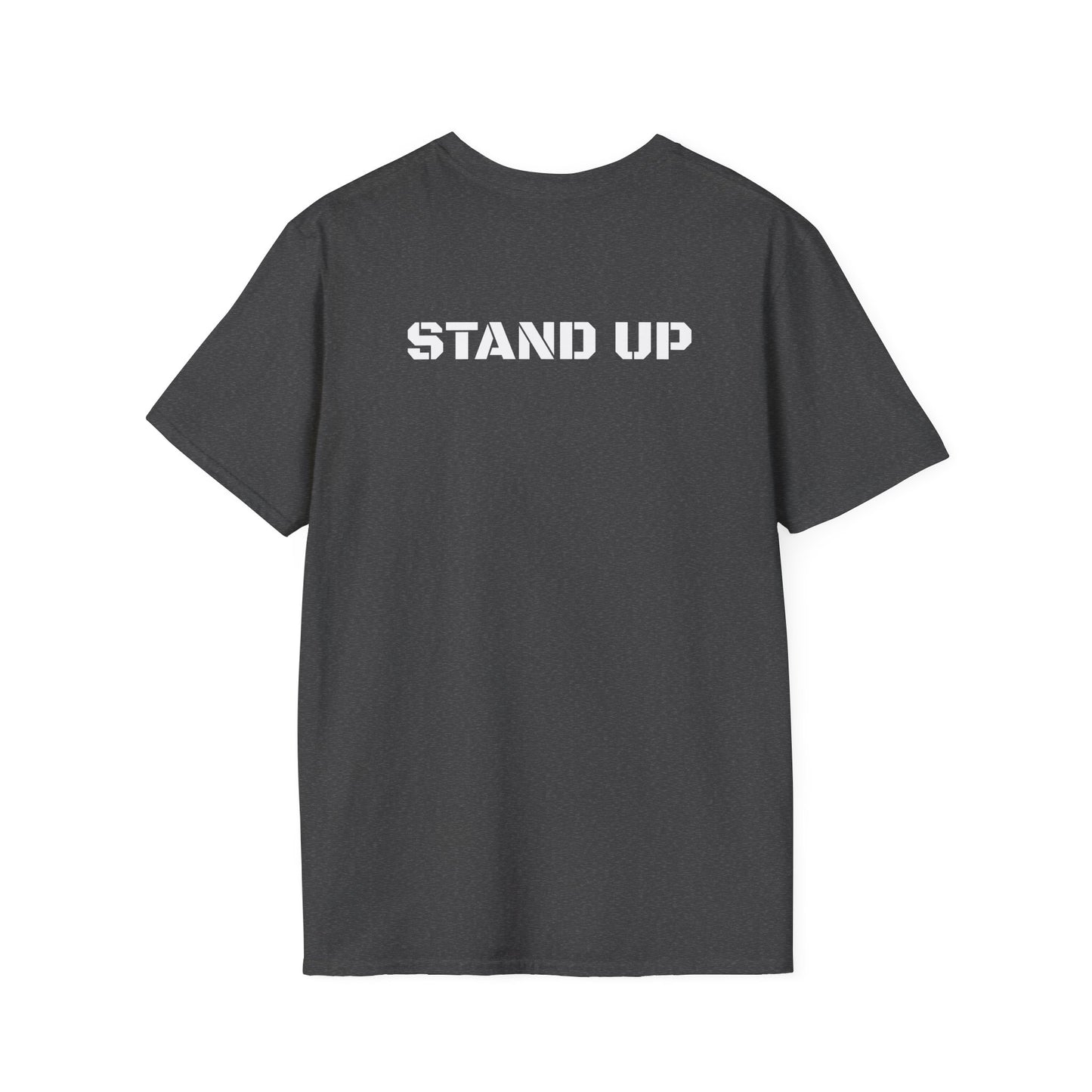 Stand Up With Liberty Justice Attitude in Green Softstyle T-Shirt