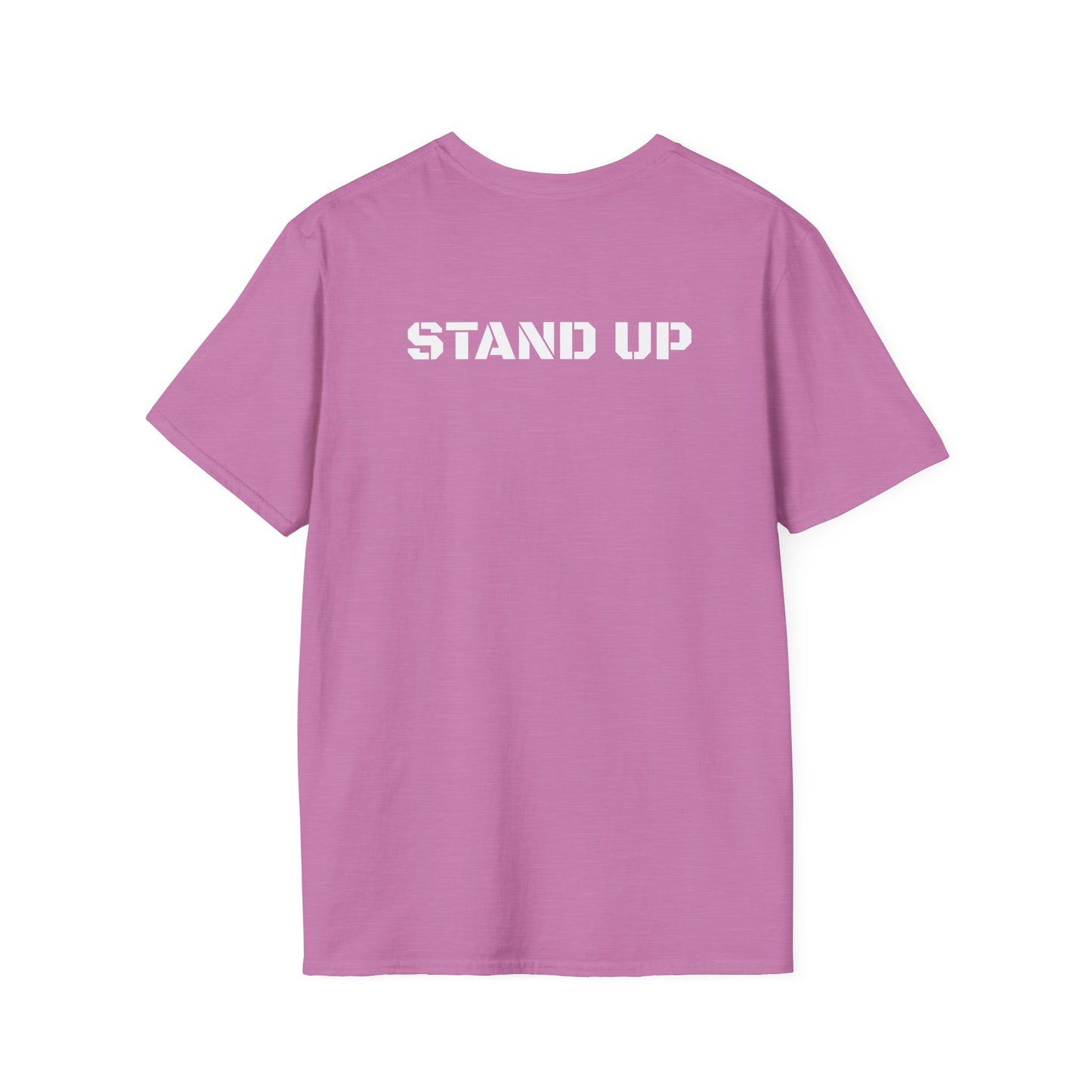 Stand Up With Liberty Justice Attitude in Green Softstyle T-Shirt
