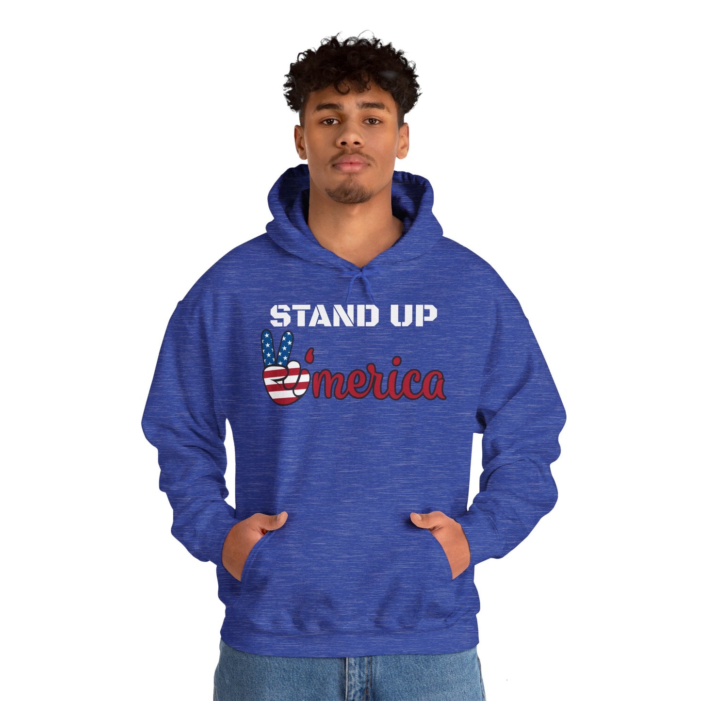 Stand Up America With Attitude Hooded Sweatshirt