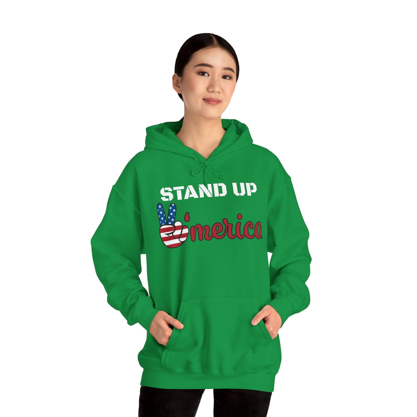 Stand Up America With Attitude Hooded Sweatshirt
