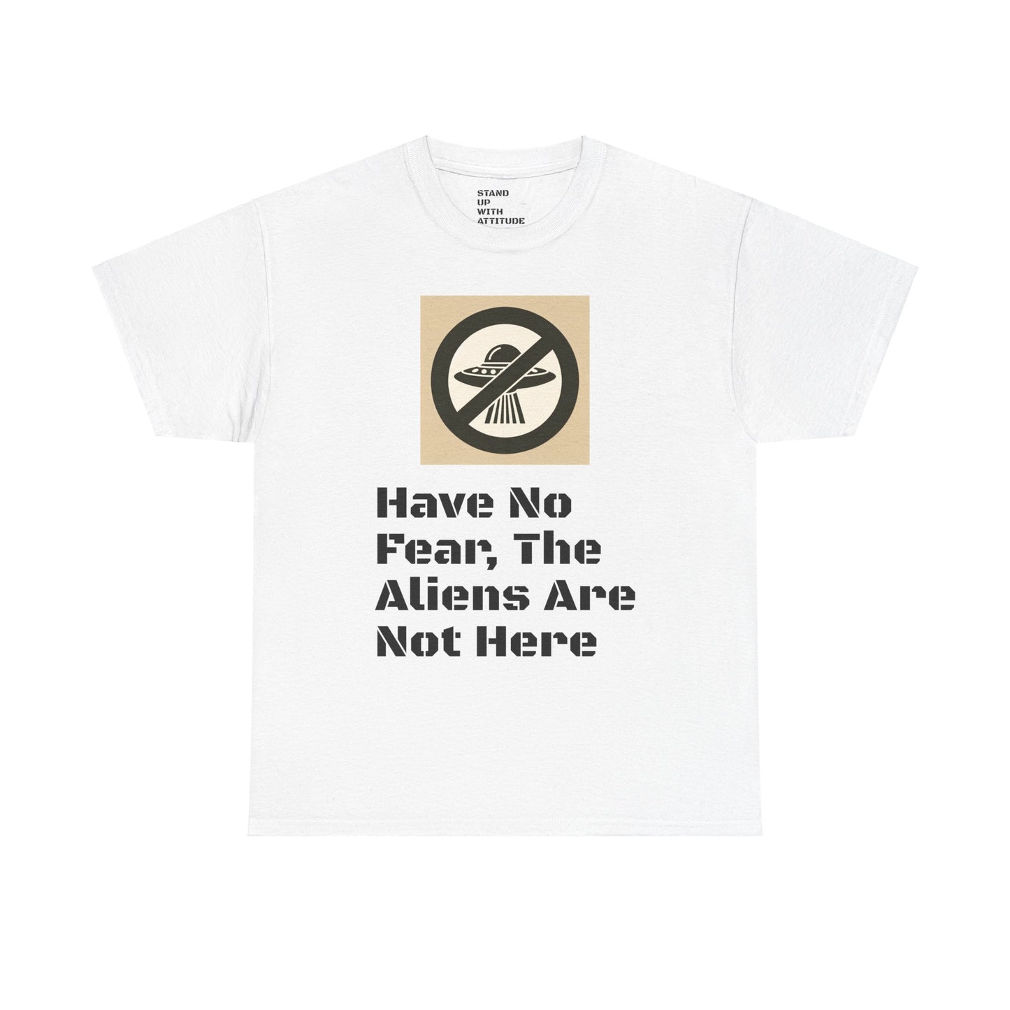 No Aliens Heavy Cotton Tee