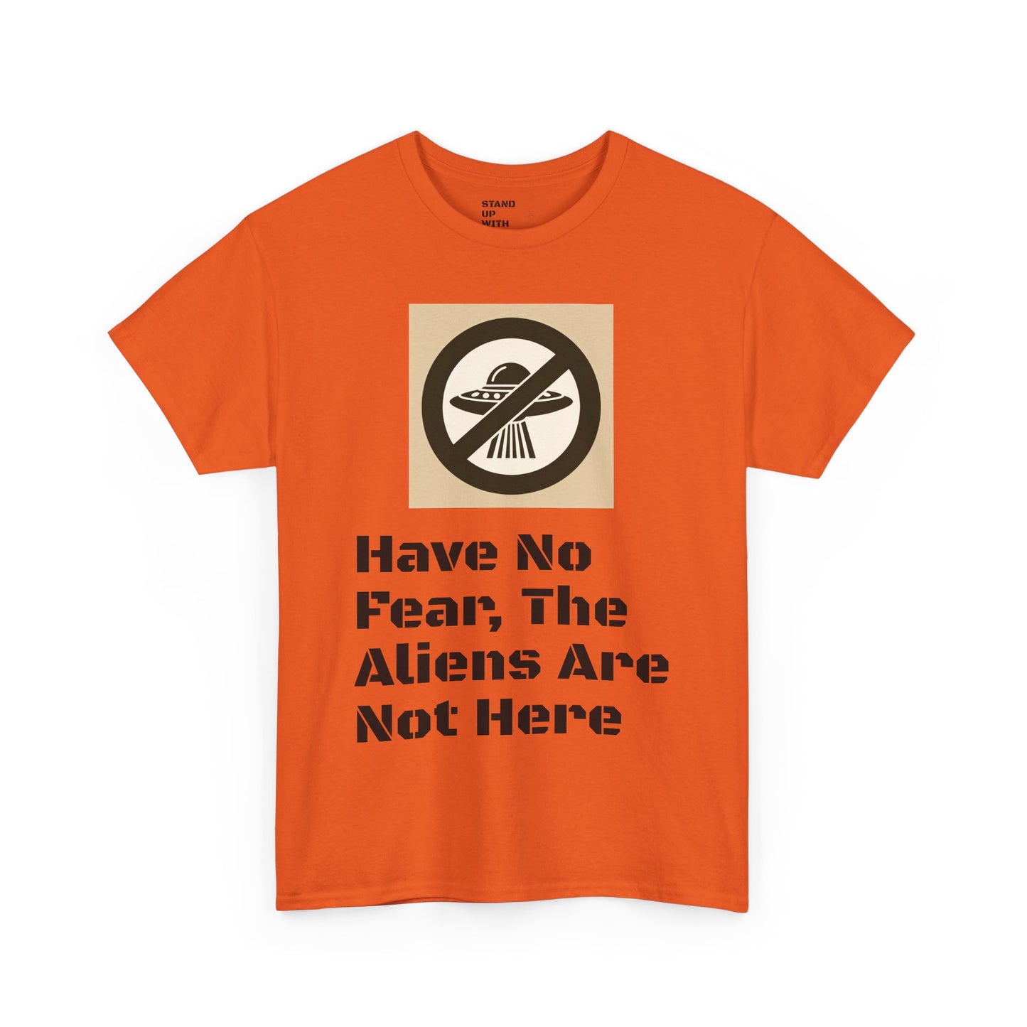 No Aliens Heavy Cotton Tee