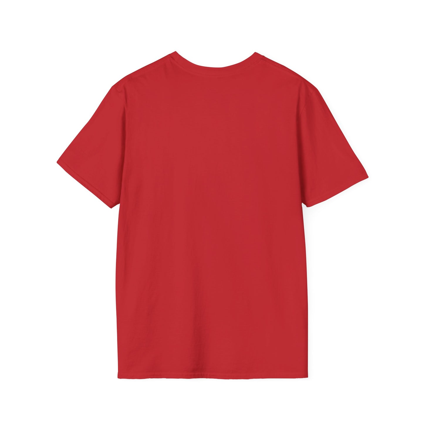 Crowd At Concert Cheering With American Flag And Fireworks Softstyle T-Shirt