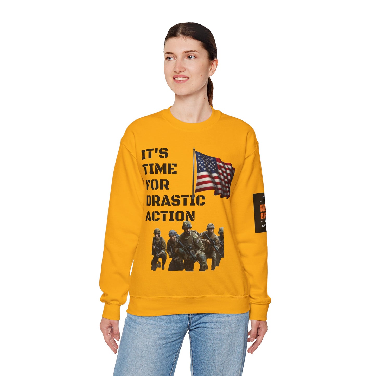 Time For Drastic Action Heavy Blend™ Crewneck Sweatshirt
