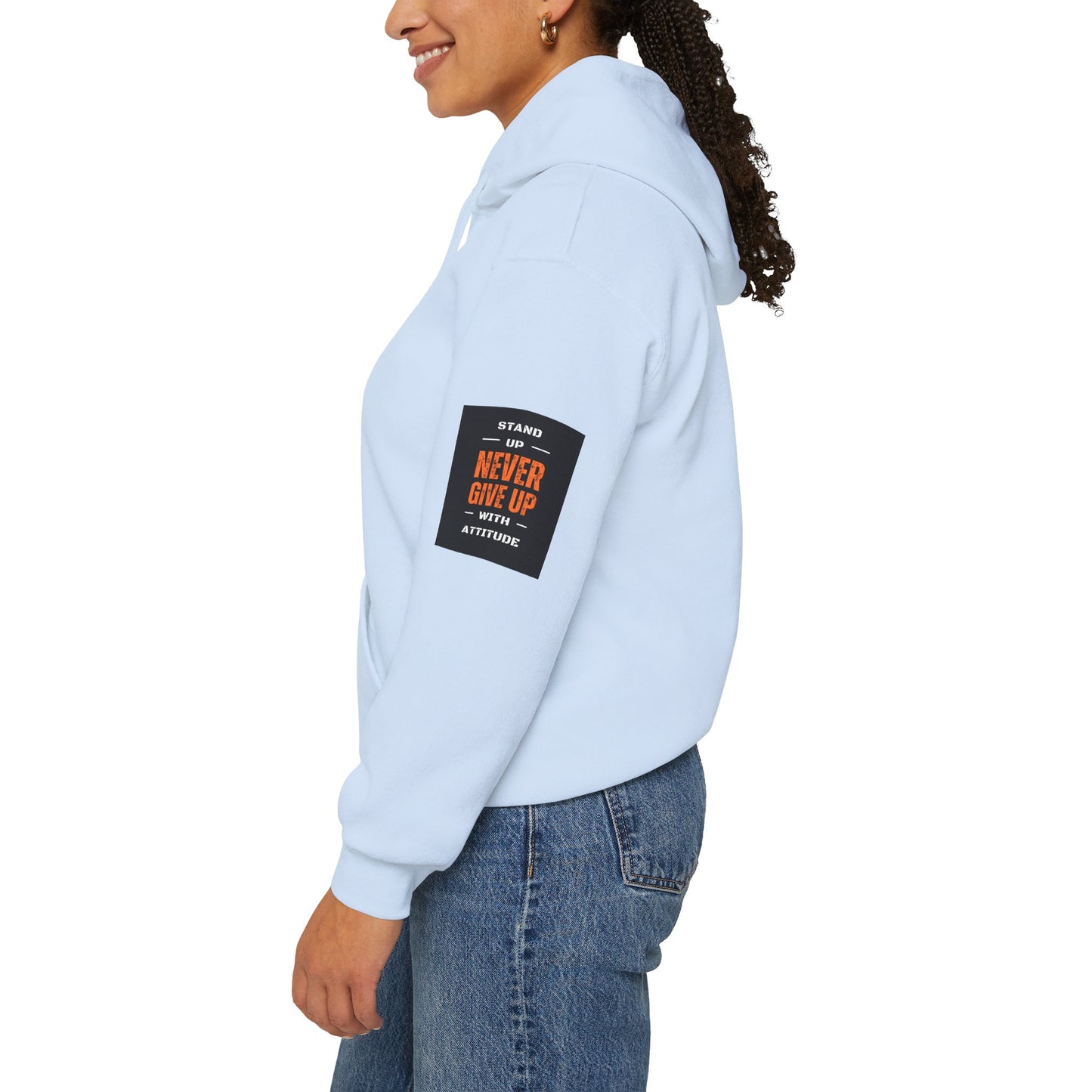 Stand Up Dual Arm Patch Heavy Blend™ Hooded Sweatshirt