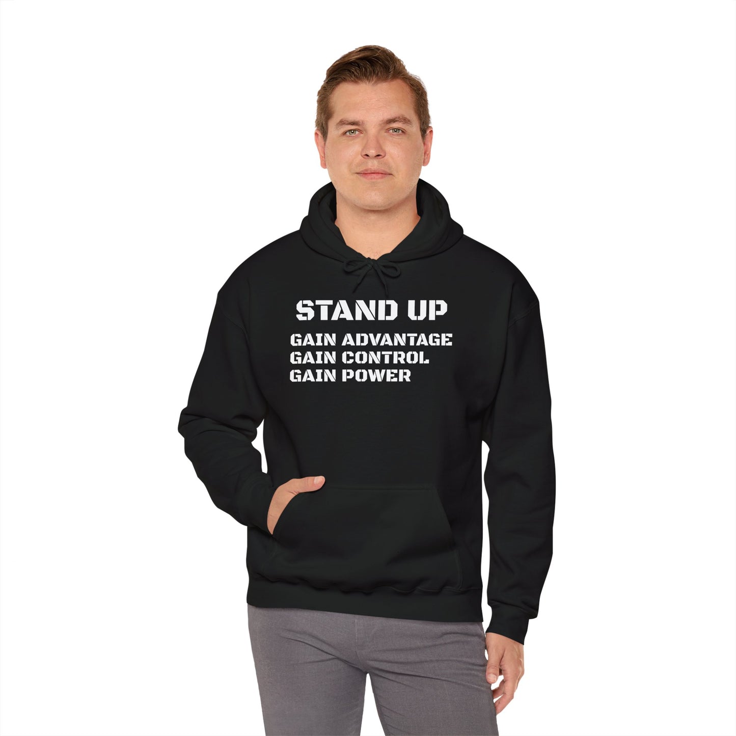 Stand Up Gain Advantage Control Power Hooded Sweatshirt