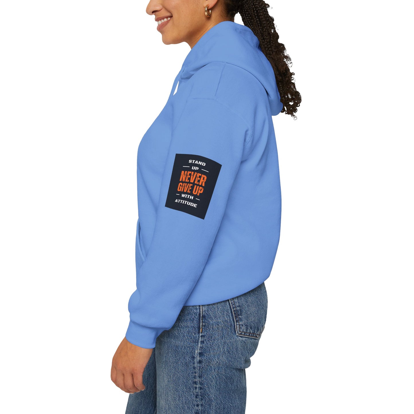 Stand Up Dual Arm Patch Heavy Blend™ Hooded Sweatshirt