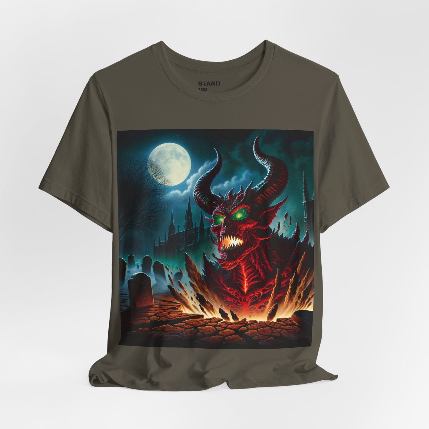 The Devil Rises Jersey Short Sleeve Tee