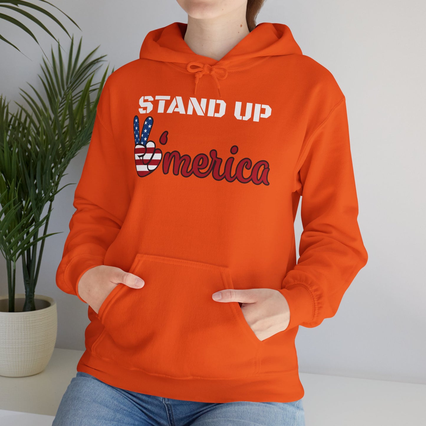 Stand Up America With Attitude Hooded Sweatshirt