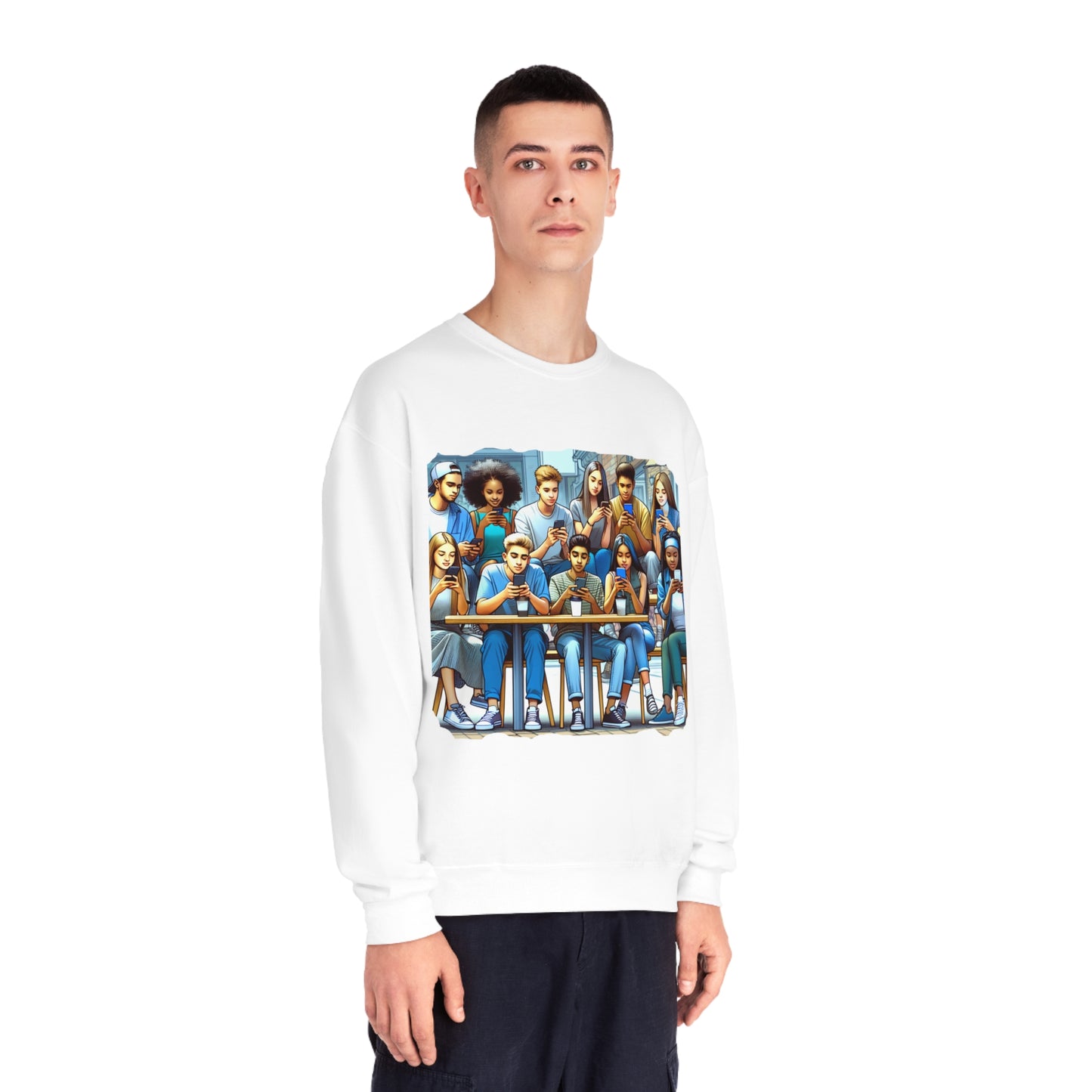 Teen Tech With Friends Crewneck Sweatshirt