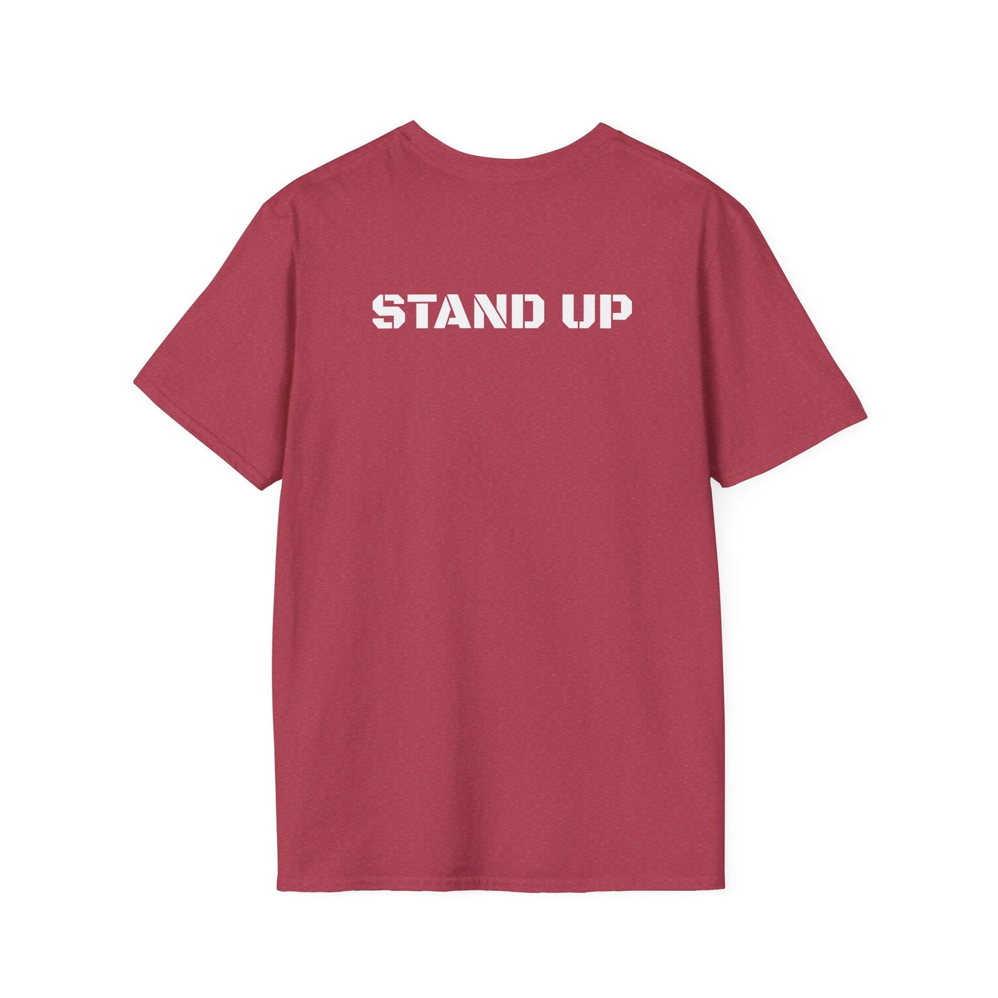 Stand Up With Liberty Justice Attitude in Green Softstyle T-Shirt