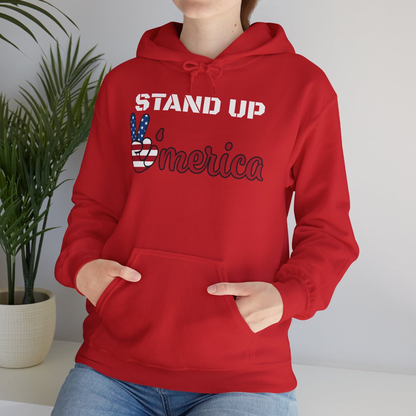 Stand Up America With Attitude Hooded Sweatshirt