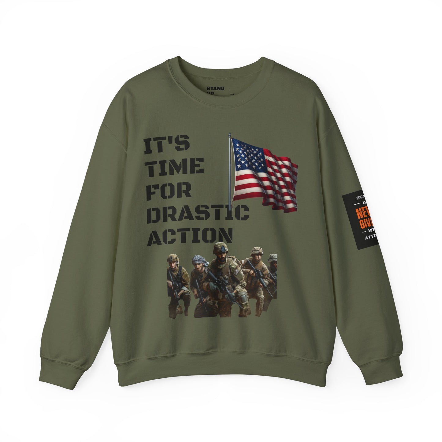 Time For Drastic Action Heavy Blend™ Crewneck Sweatshirt