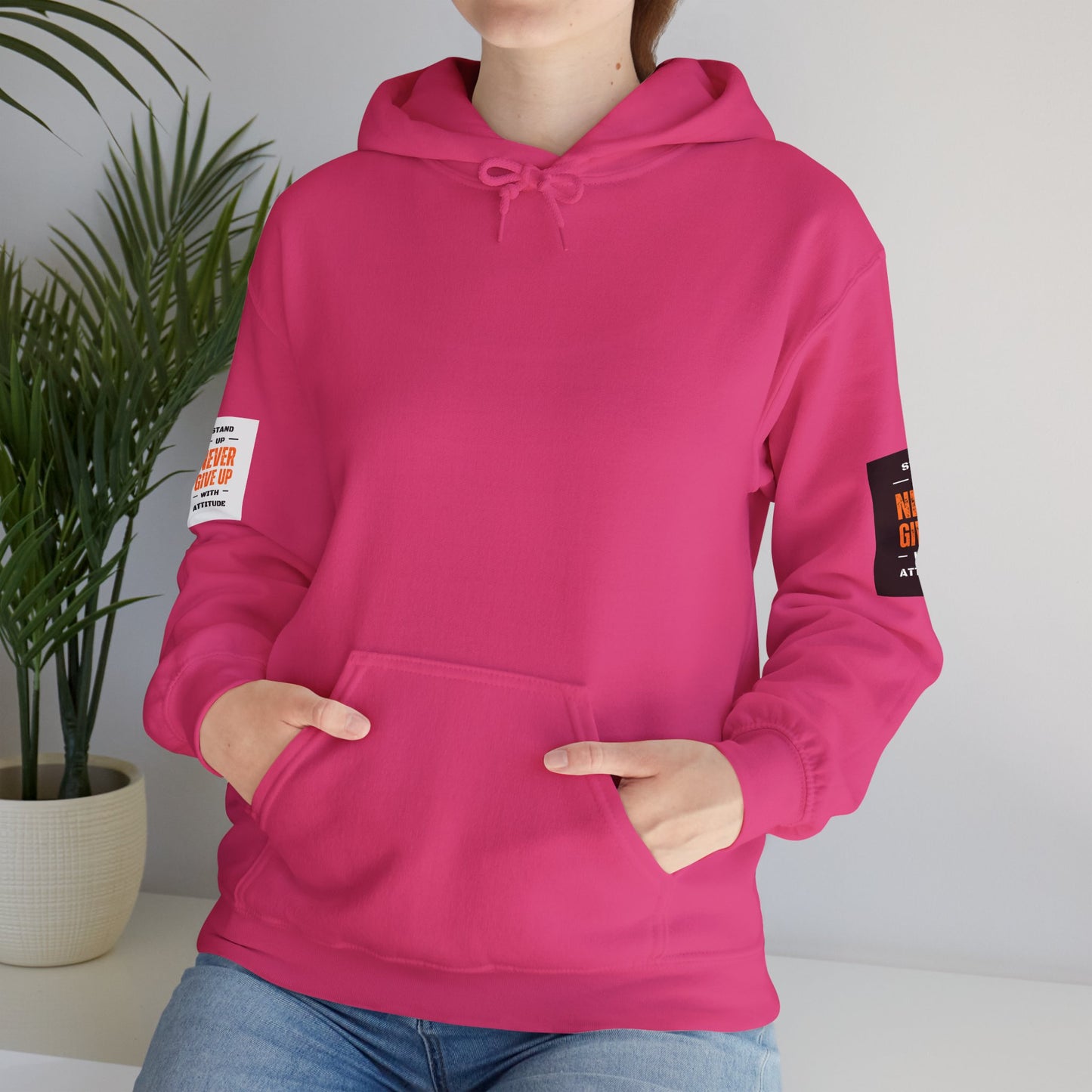 Stand Up Dual Arm Patch Heavy Blend™ Hooded Sweatshirt