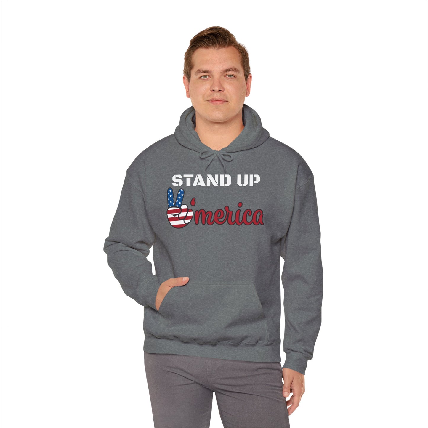 Stand Up America With Attitude Hooded Sweatshirt
