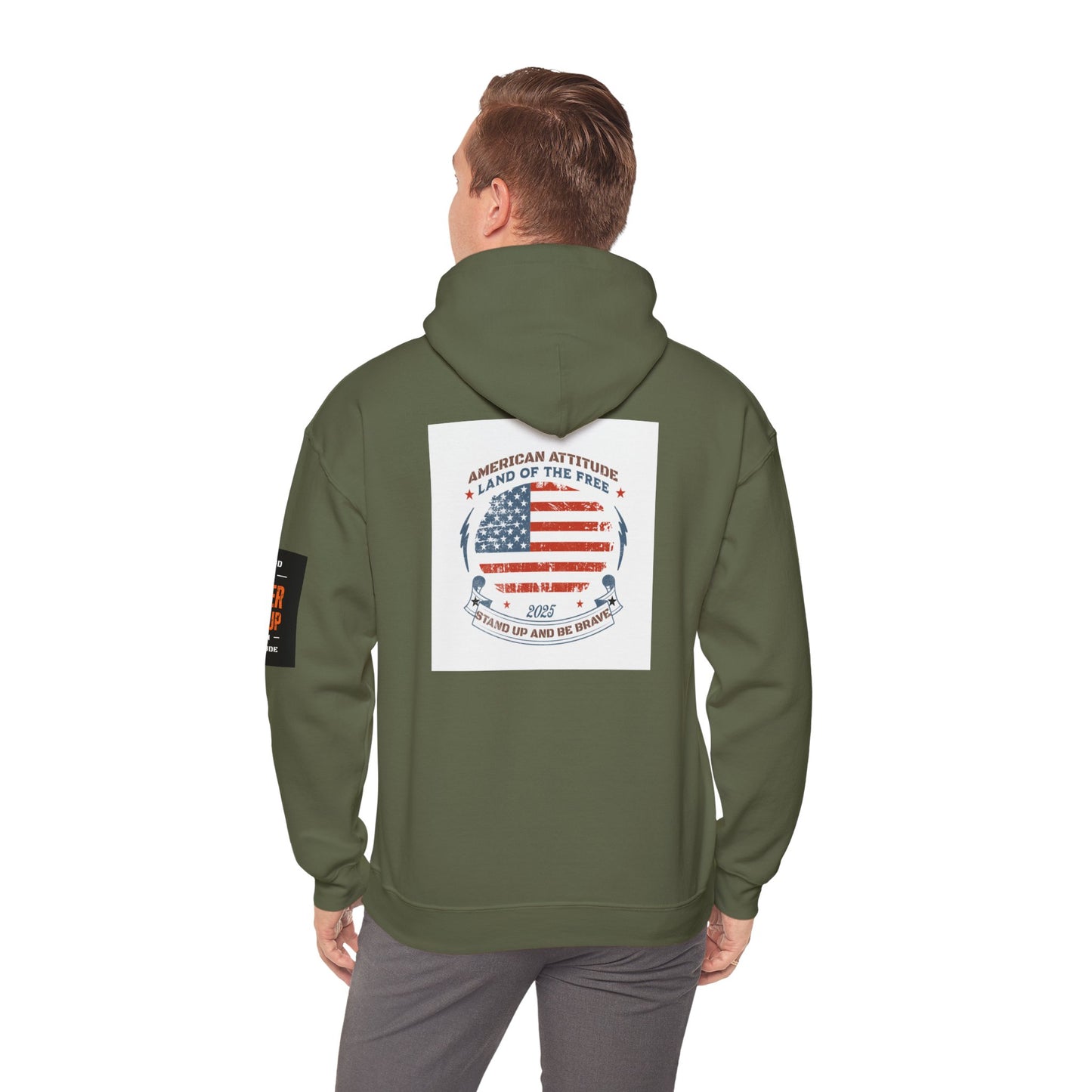 American Attitude Stand Up And Be Brave Heavy Blend™ Hooded Sweatshirt