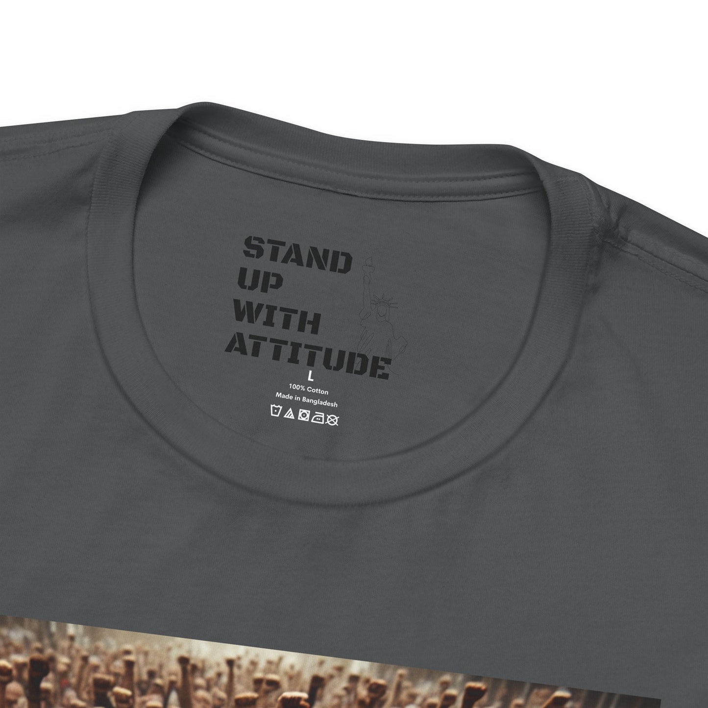 A Crowd Standing Up For What They Believe In Short Sleeve Tee