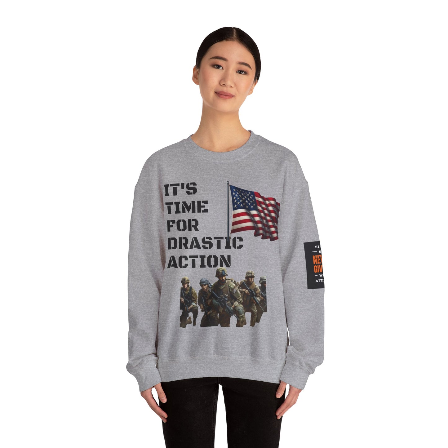 Time For Drastic Action Heavy Blend™ Crewneck Sweatshirt
